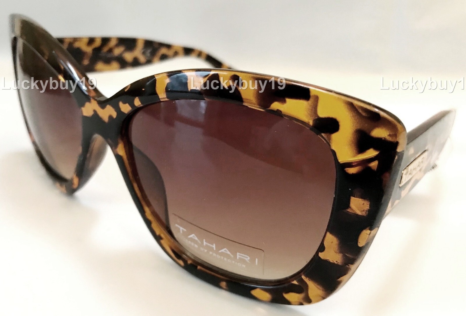NWT TAHARI TH558 Brown Tortoise Designer Authentic Sunglasses Gift idea/775/New