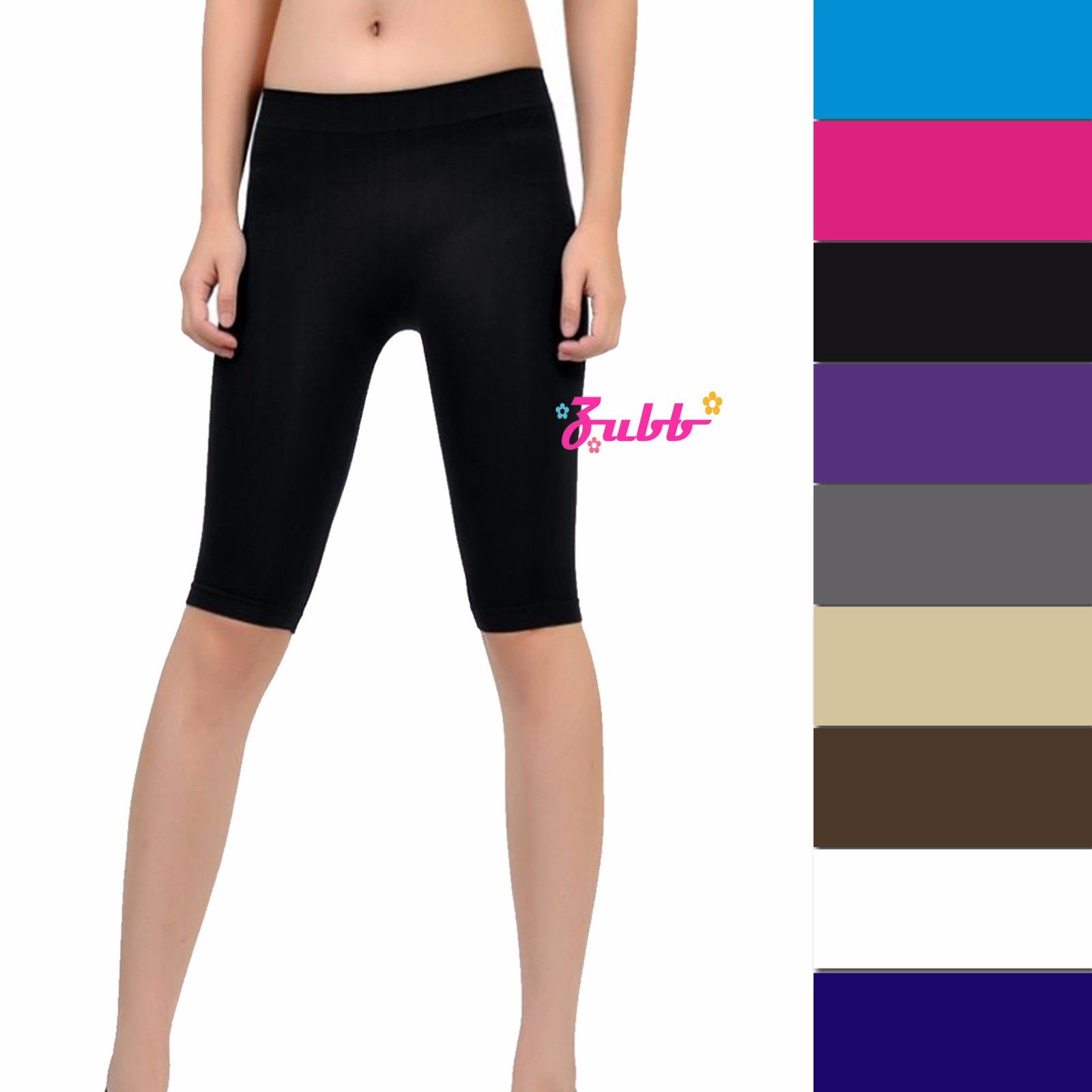 HOT STRETCH YOGA SPORT BIKE SHORTS ATHLETIC SPANDEX LEGGINGS KNEE LENGTH PANT