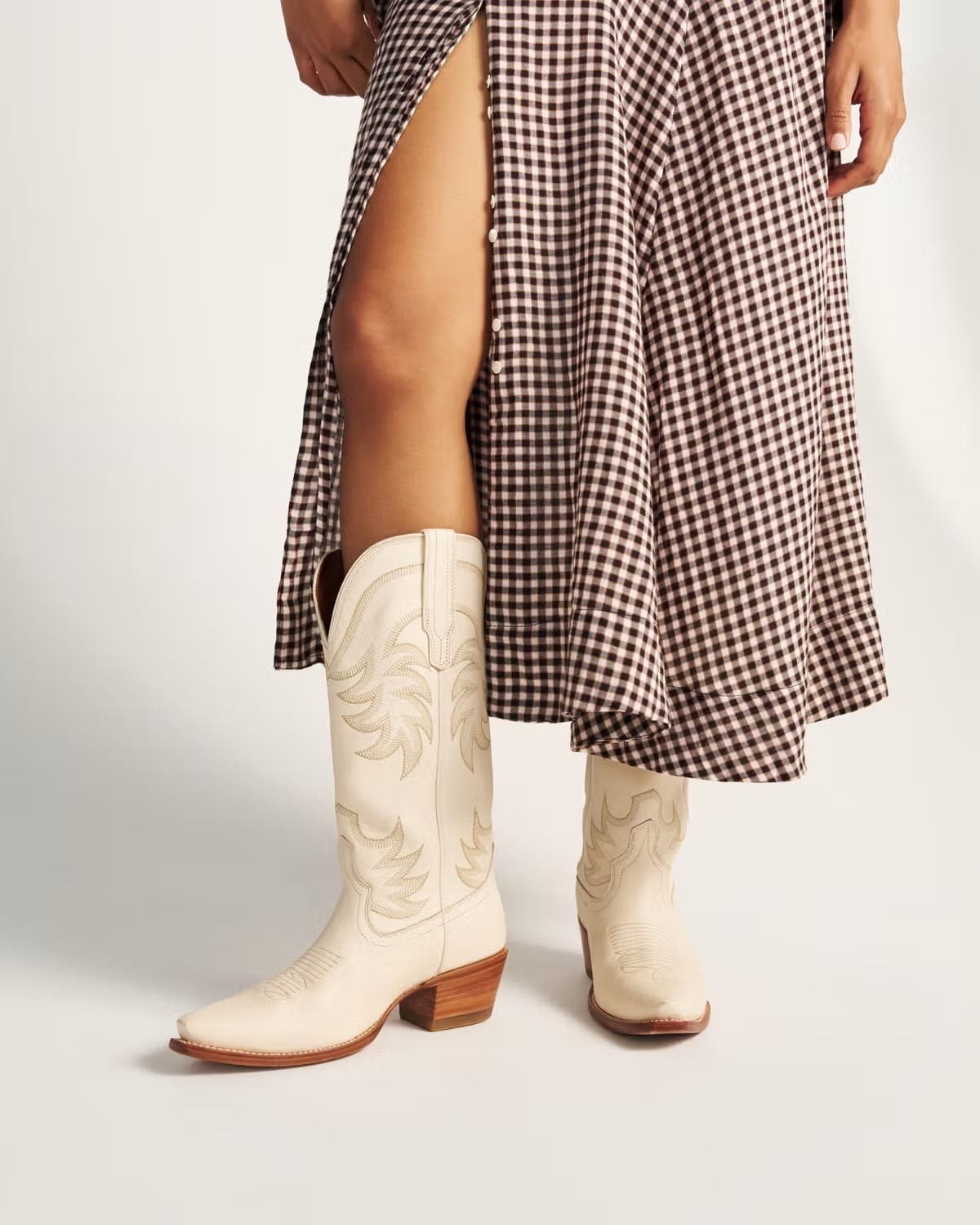 Tecovas The Annie Snip Toe Cowgirl Boots in Bone Sz 6,5 reg