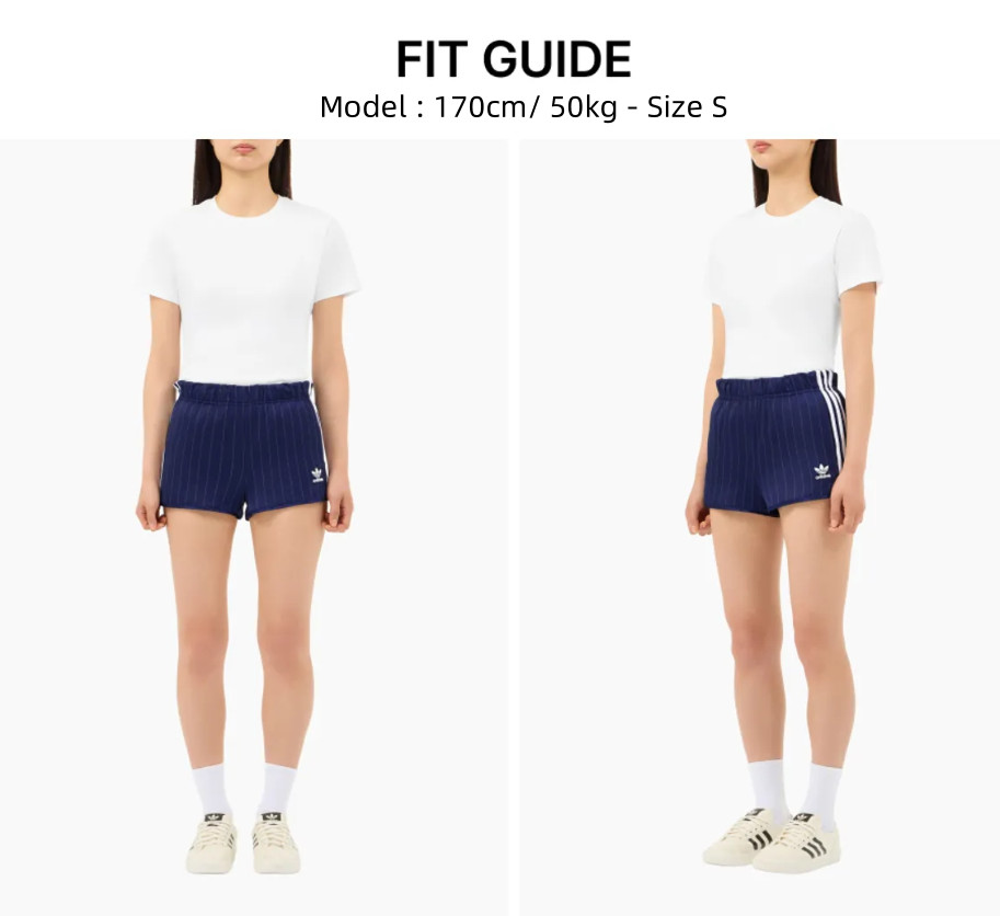 adidas Originals Pinstripe Satin Shorts Women’s Lifestyle Pants AsiaFit KC4236