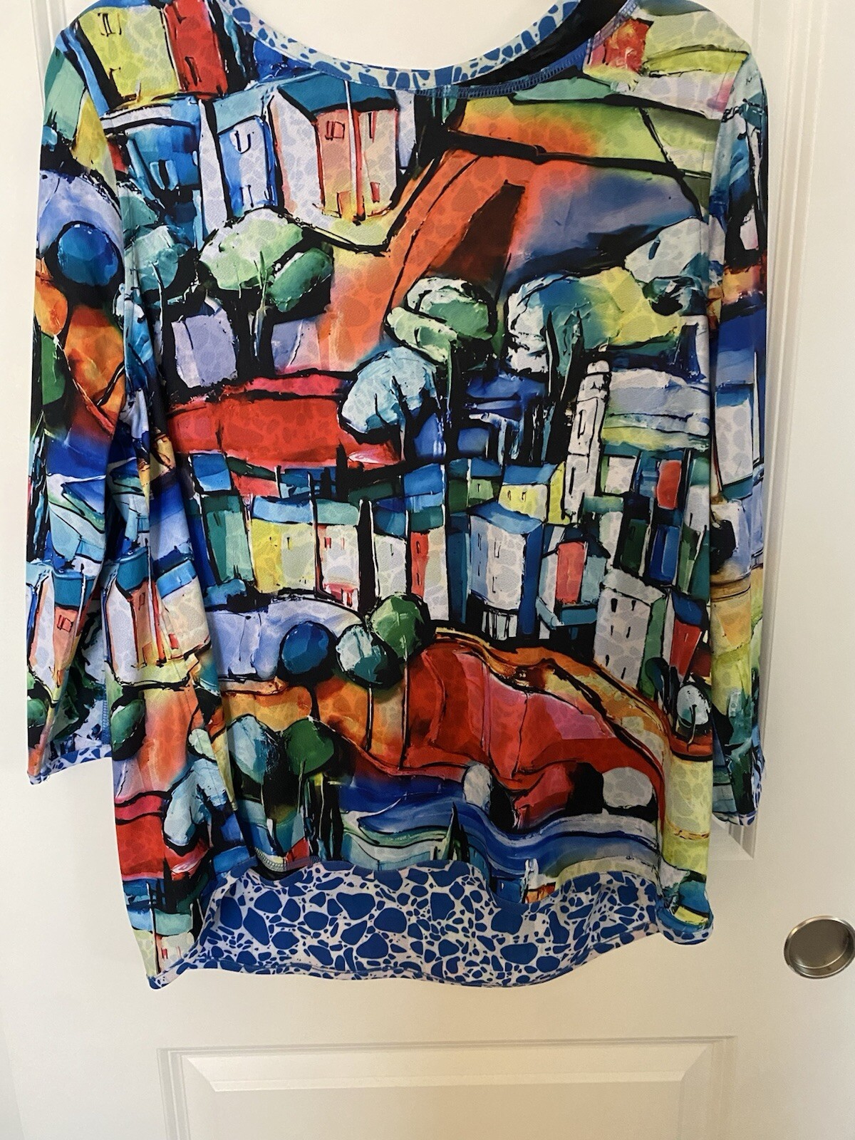LEMON GRASS TOP BLOUSE SHIRT MULTICOLOR XL
