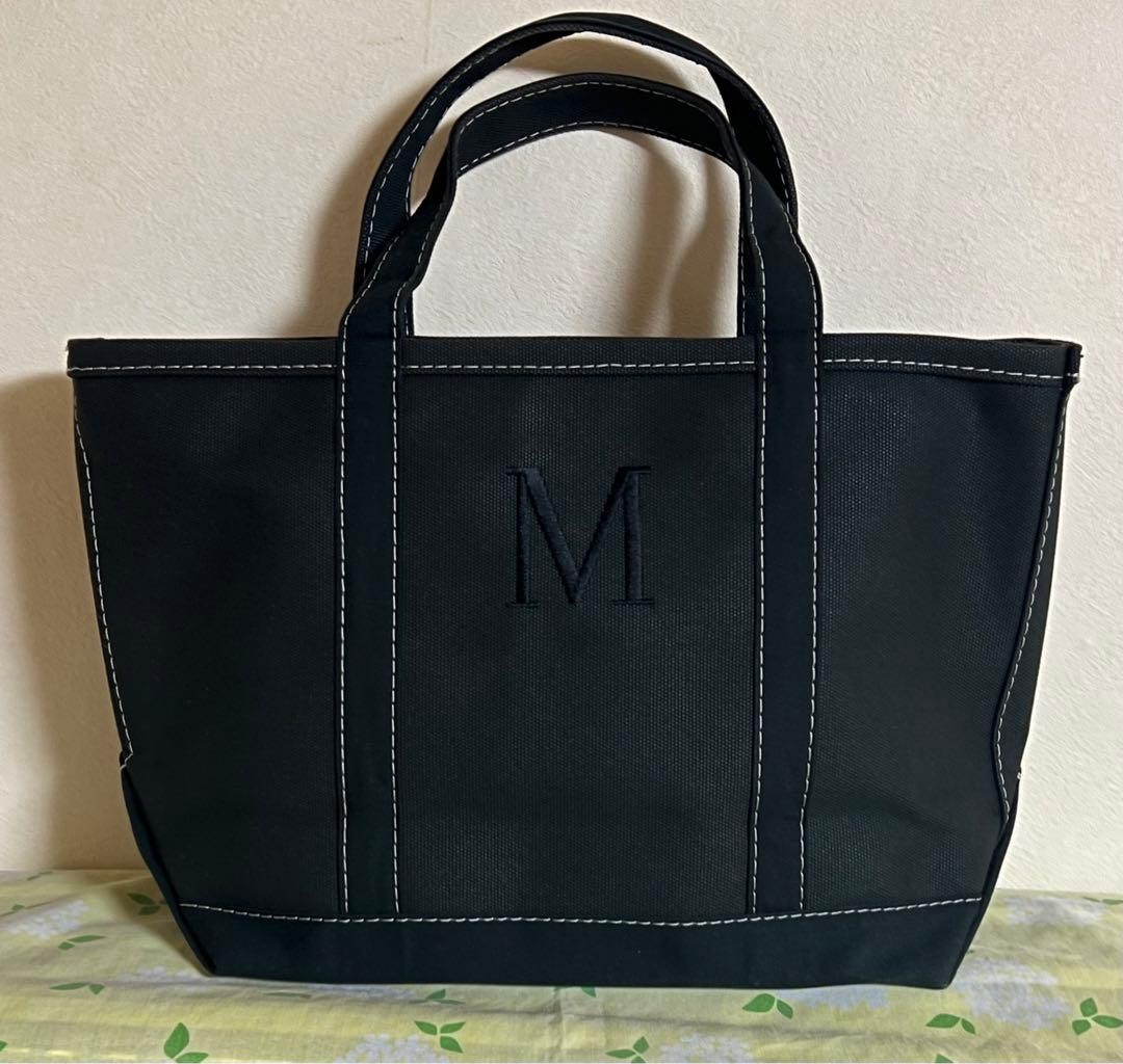 L.L.Bean Ginza Limited Edition Tote Bag Black Canvas Used