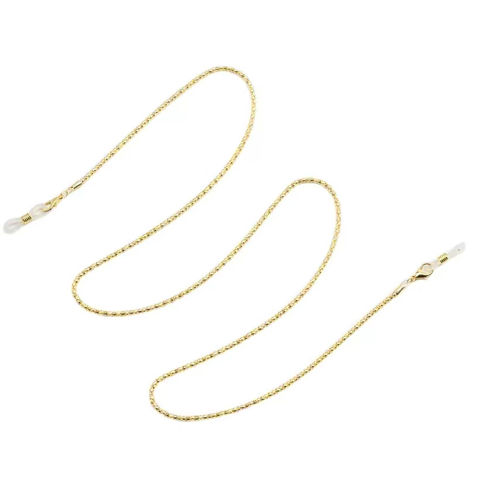 70cm/27inches Gold Non-slip Metal Glasses Chain Sunglasses Lanyard Mask Chain C