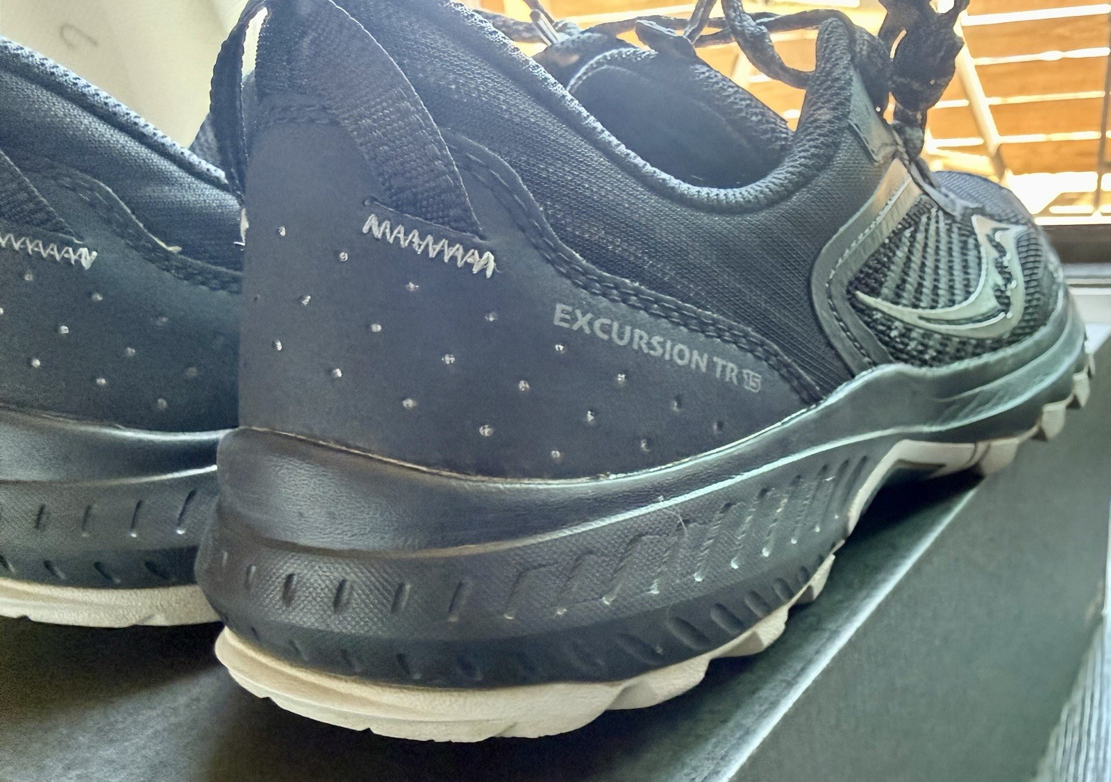 Saucony Excursion TR15 Trail Running Shoes, Black/Shadow S20668-10, US MENS 11.5