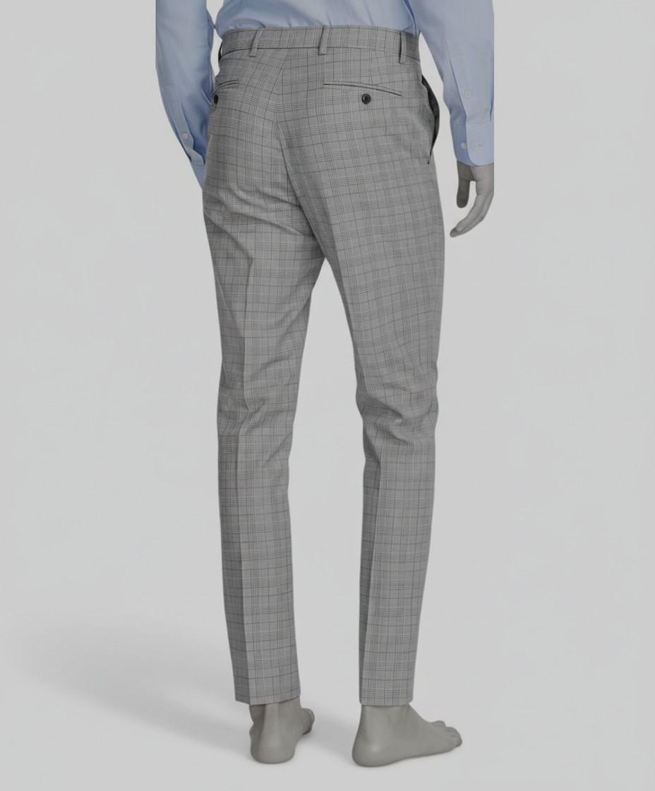 Tommy Hilfiger Men’s Gray Modern-Fit THFlex Patterned Performance Pants 36W 34L