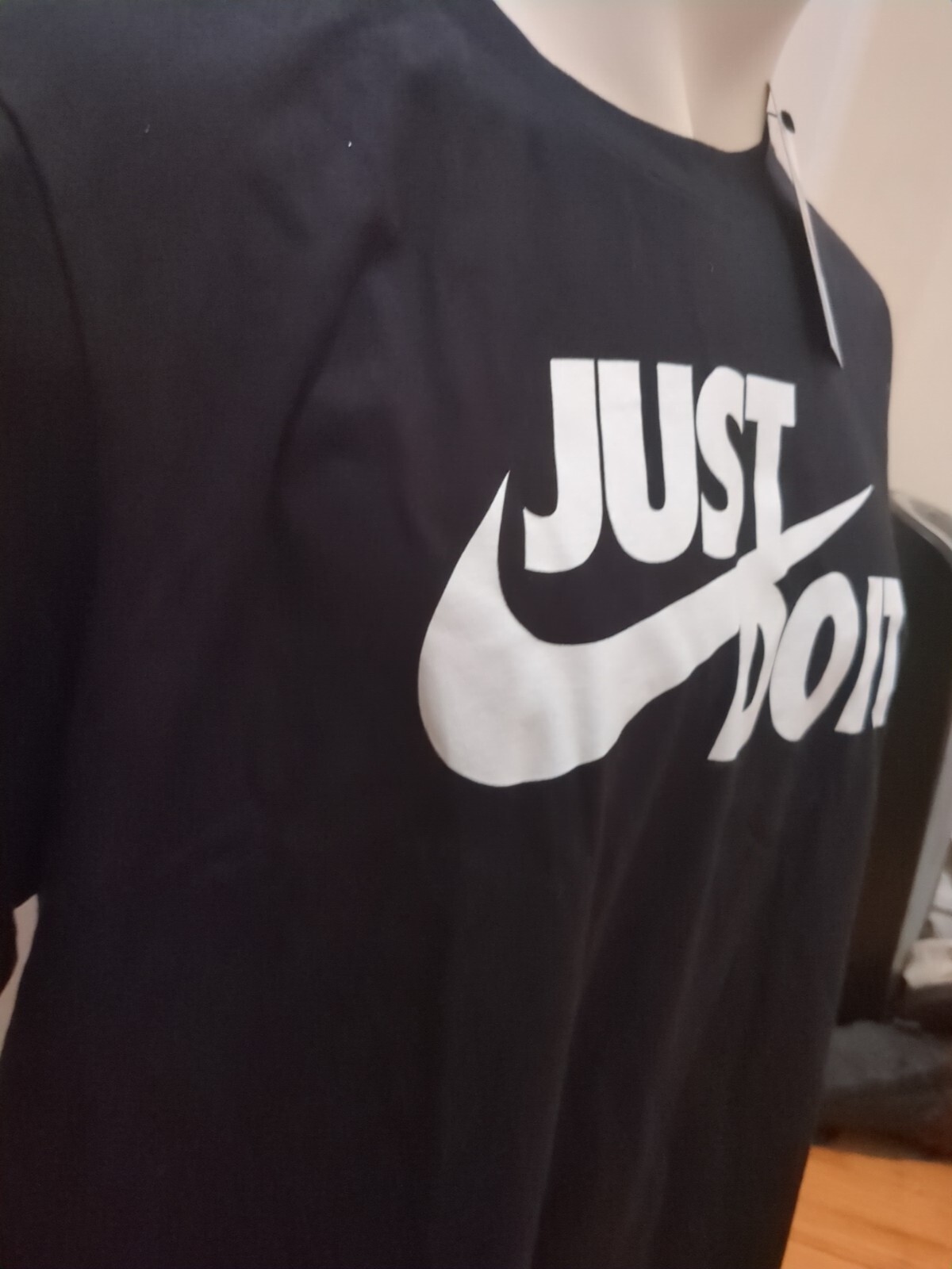 Nike TEE Just Do It Short Sleeve Crew Neck Mens Size XL Black AR5006-011 New
