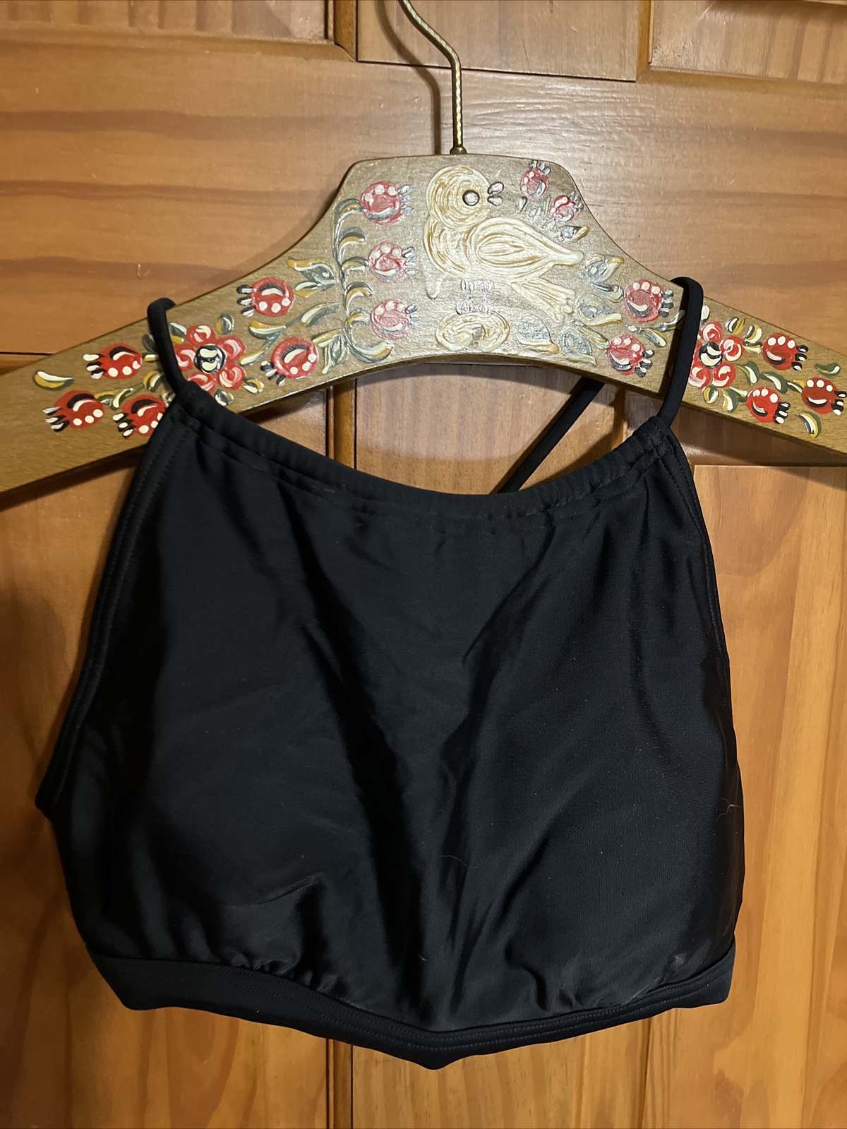 Prana Women’s Brina High-Neck Halter Swimsuit Top Padded Fully Lined Size XS
