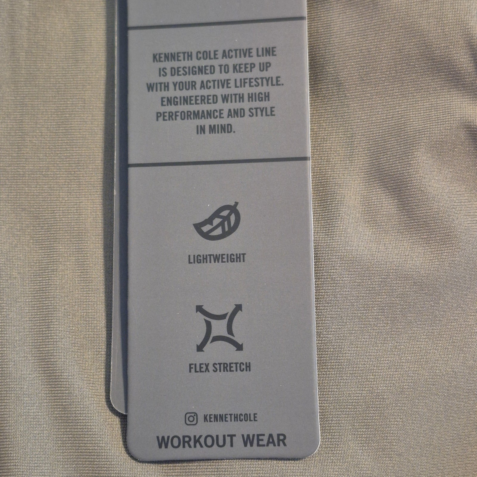 Kenneth Cole Active Tech Workout Shorts Sz 32 Slim Fit Stretch Rover Grey