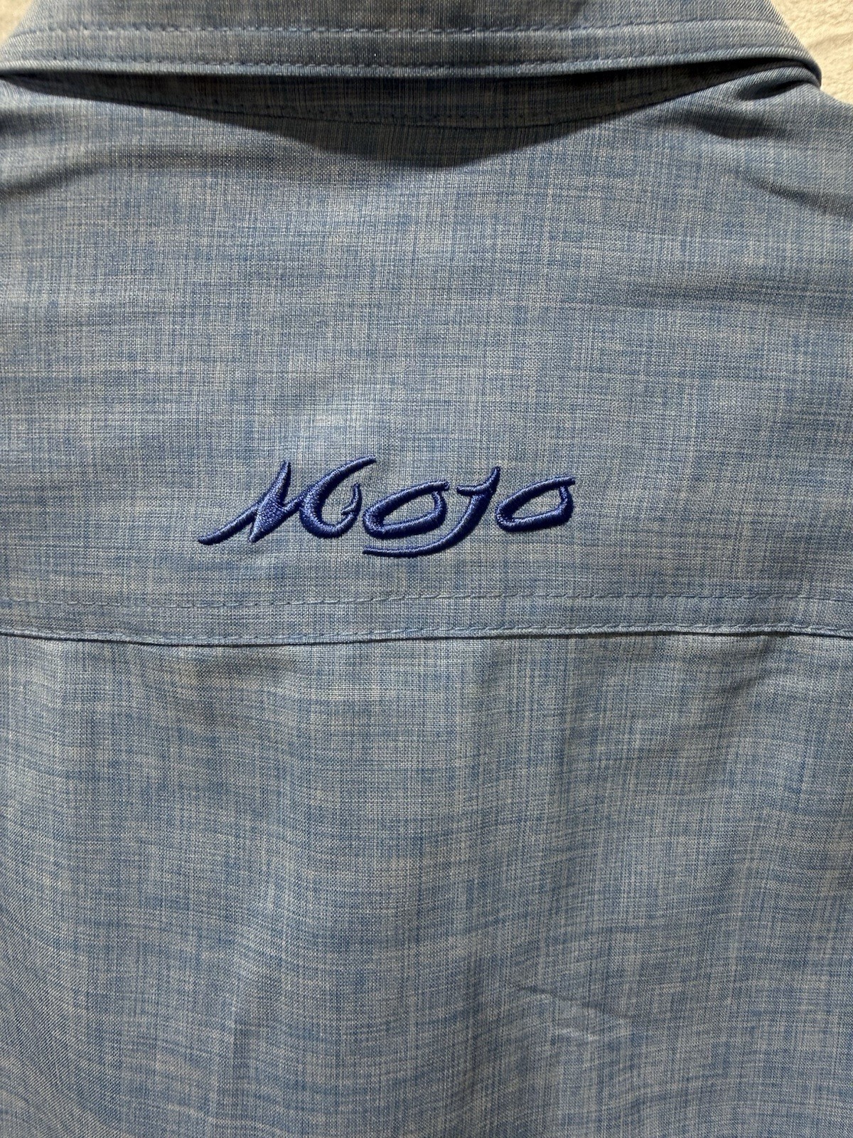 Sm Mojo Sportswear Shirt Mens Button Up Playa Collection Fishing Gear MSRP $65