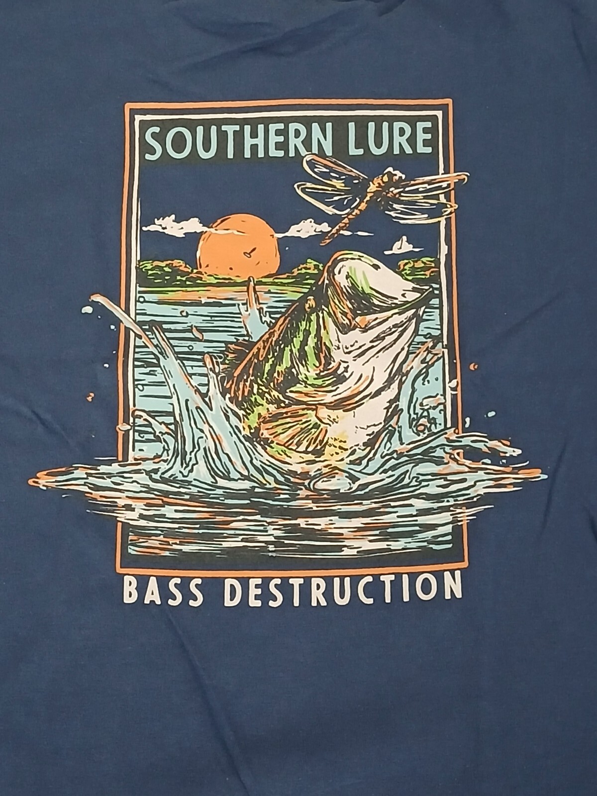 NEW Southern Lure YOUTH Short Sleeve Tee Bass Destruction V2 (SLATE) SIZE:6