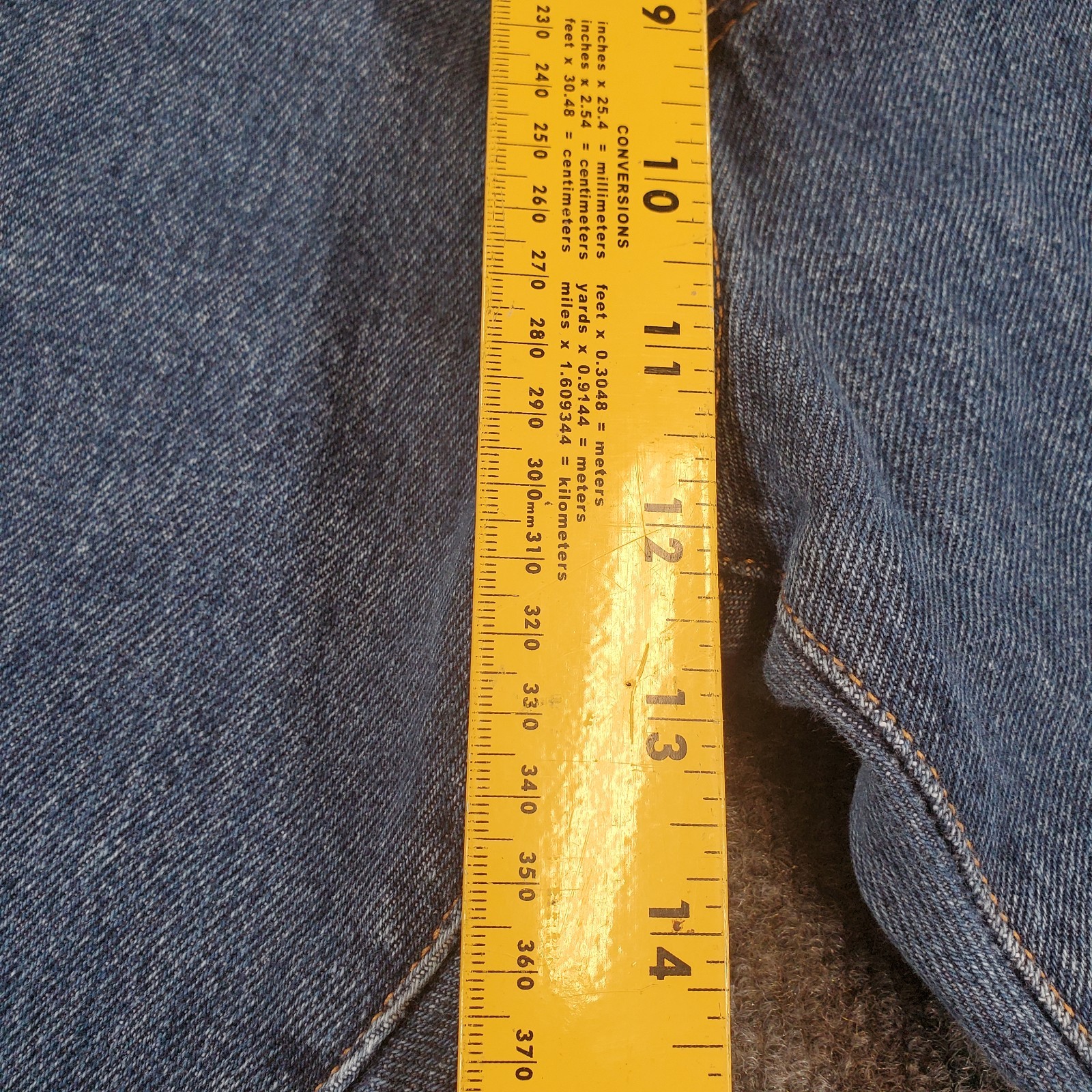 Levis 517 Mens 38×30 Blue Bootcut Denim Jeans Waterless