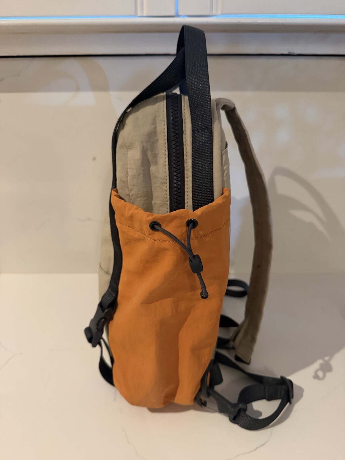 Lululemon Athletica Pack And Go Backpack- Orange/Tan/Black