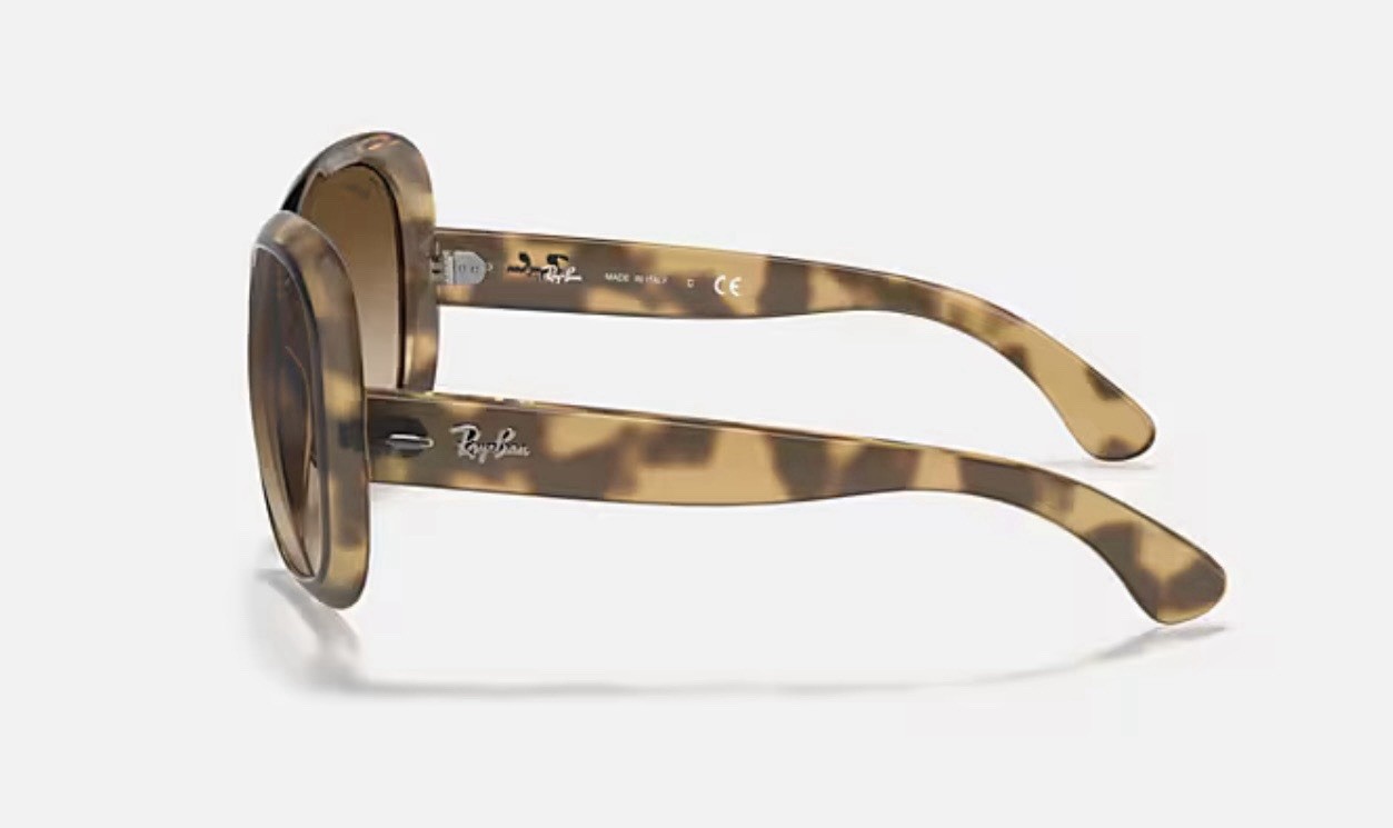 RAY-BAN JACKIE OHH II BUTTERFLY SUNGLASSES HAVANA BROWN GRADIENT RB4098 642/13