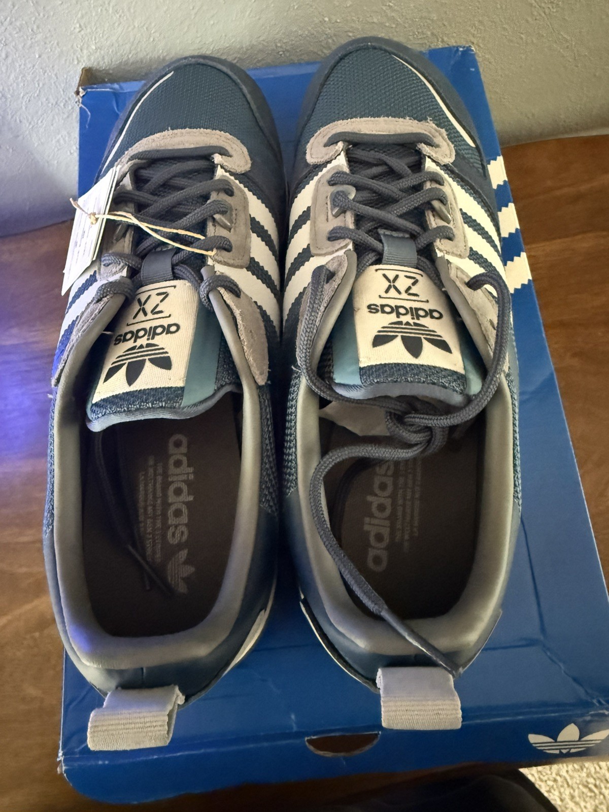 Adidas Originals ZX 700 HD Men’s Running Shoe Blue Athletic Trainer NEW