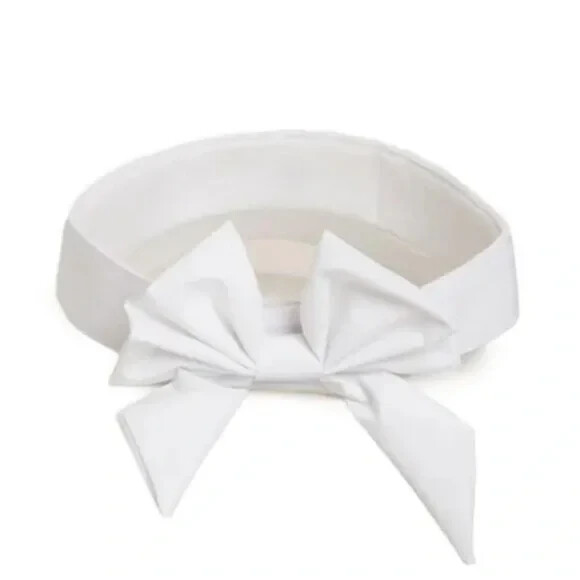 Polo Ralph Lauren Golf Visor, back strap with bow. White. NEW