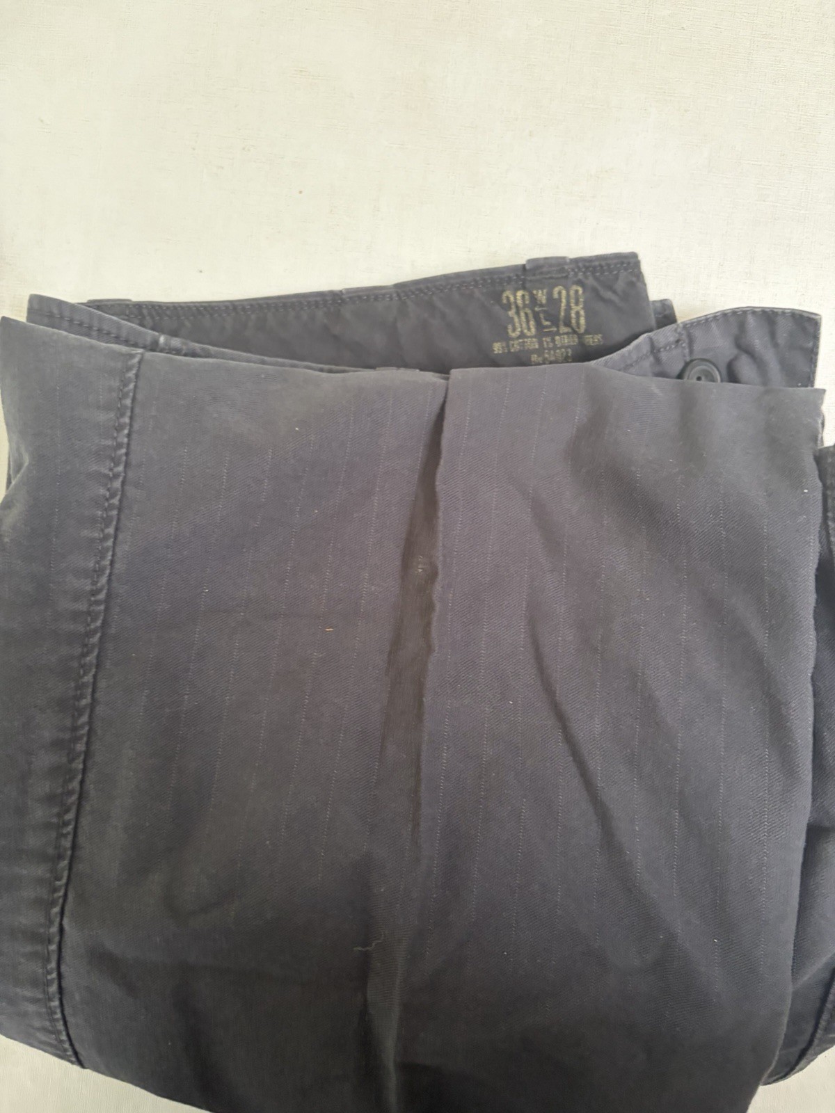 Gap Men’s Gray Slim Fit Twill Chino Straight-Leg Pants Flat Front 36