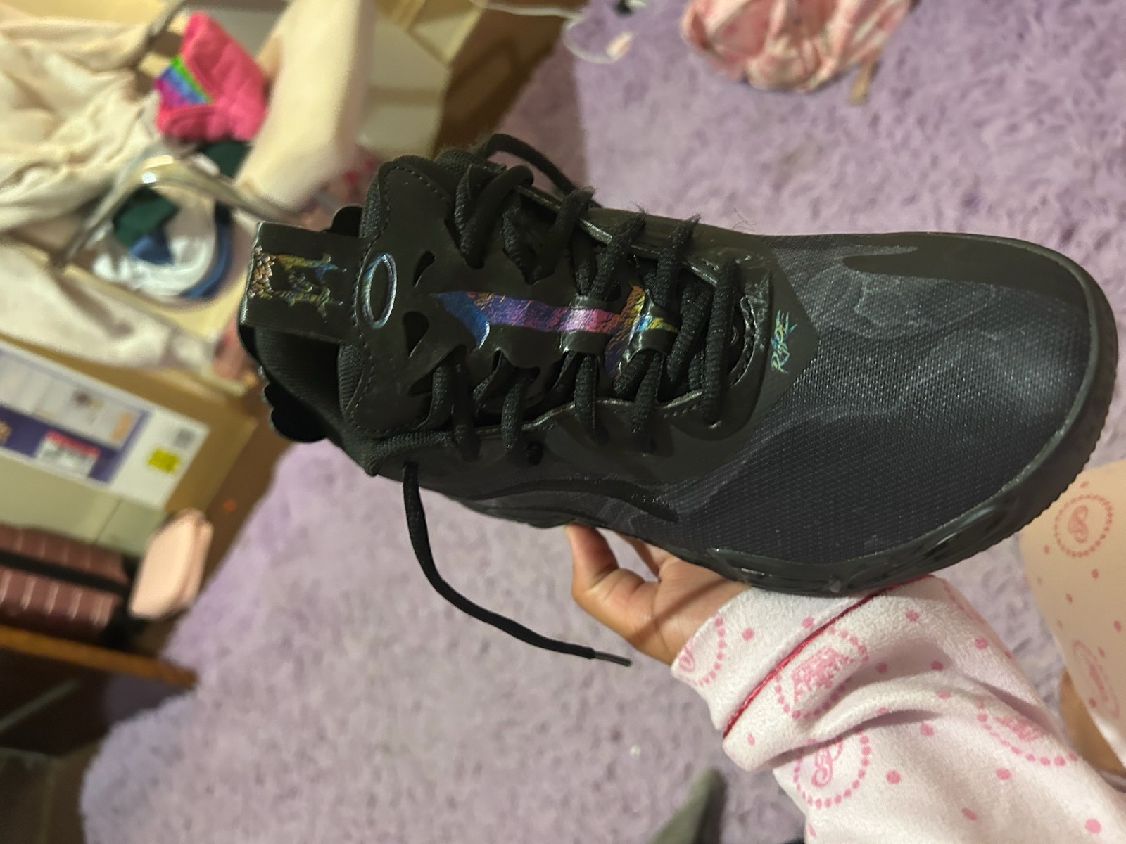 Size 4.5 – Puma MB.04 Lo Team Black Dark Amethyst