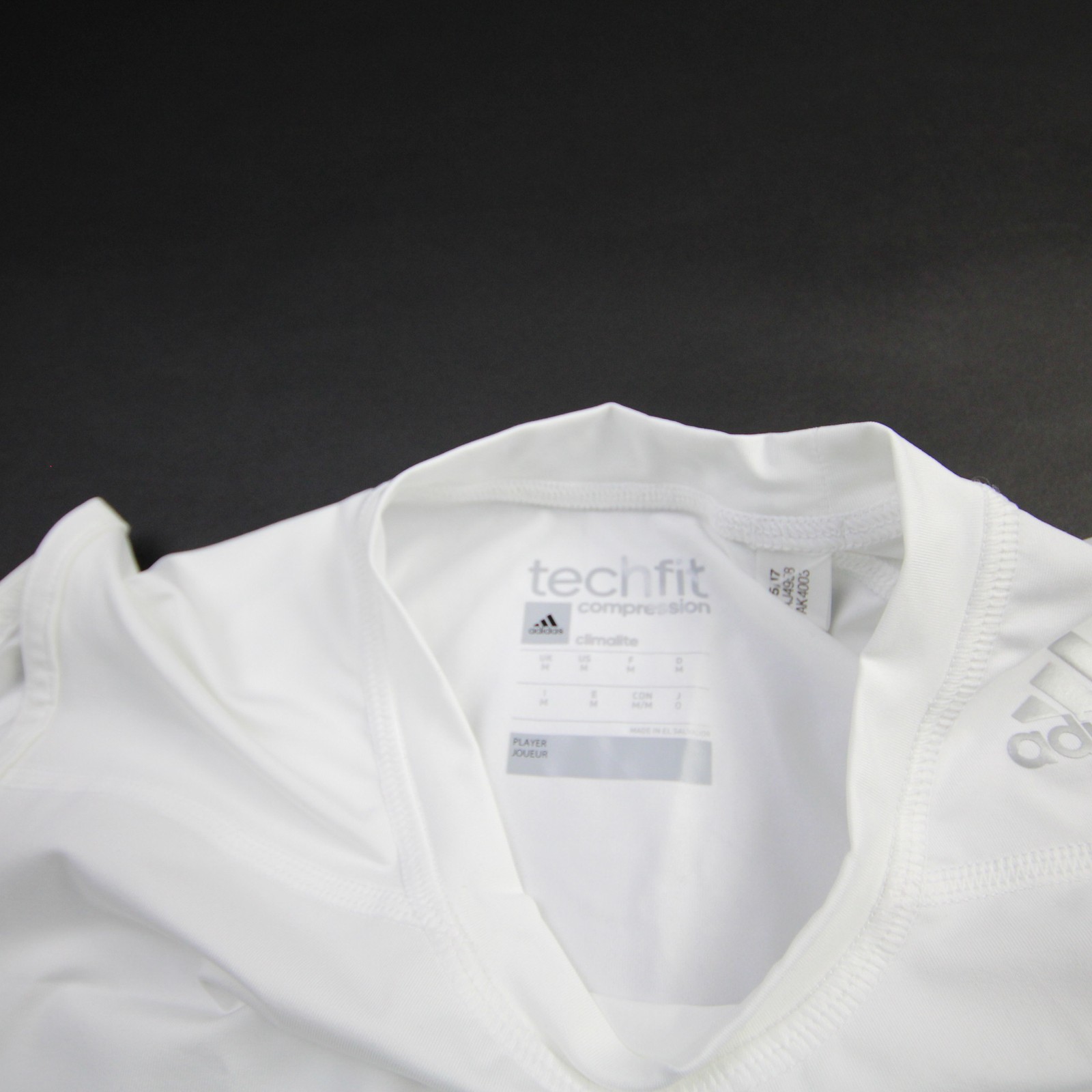 adidas Techfit Compression Top Men’s White New without Tags L