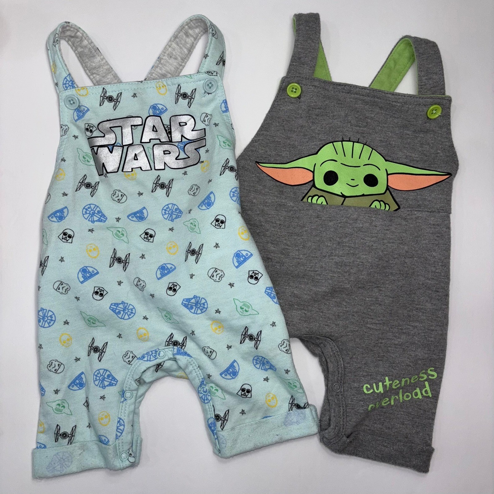 Star Wars Baby Romper Set with Grogu Baby Yoda