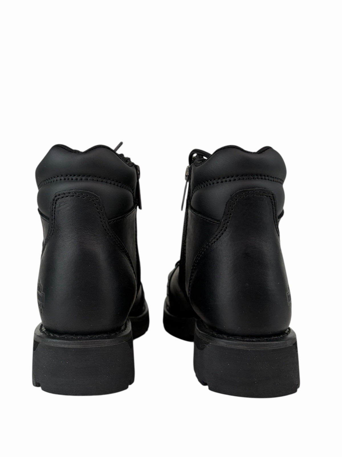 Harley Davidson Maddy 6-Inch Lace Up Black Boots Zipper D84189 Womens 11 M Black