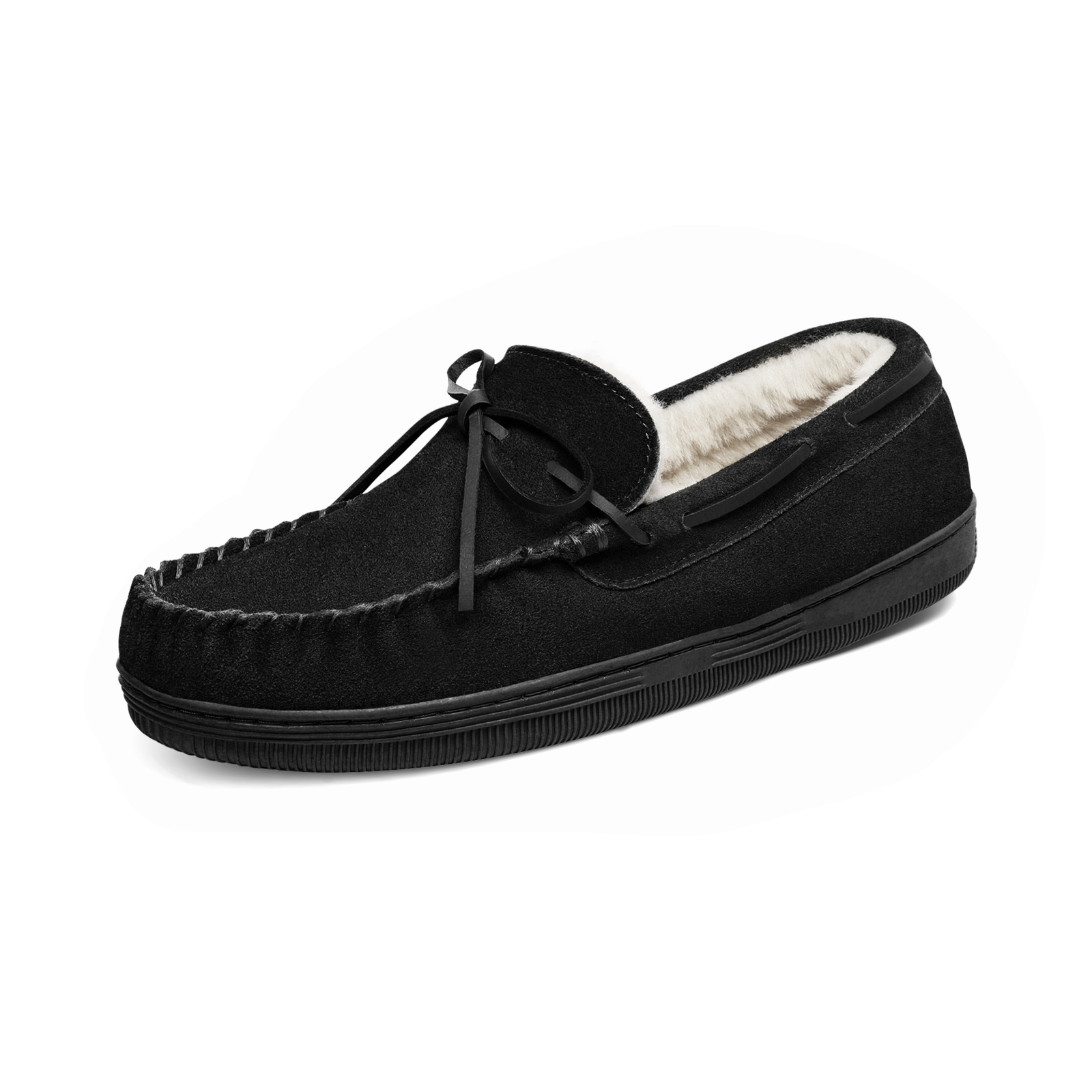 DREAM PAIRS Men House Slippers Moccasin Loafers Suede Casual Winter Home Shoes