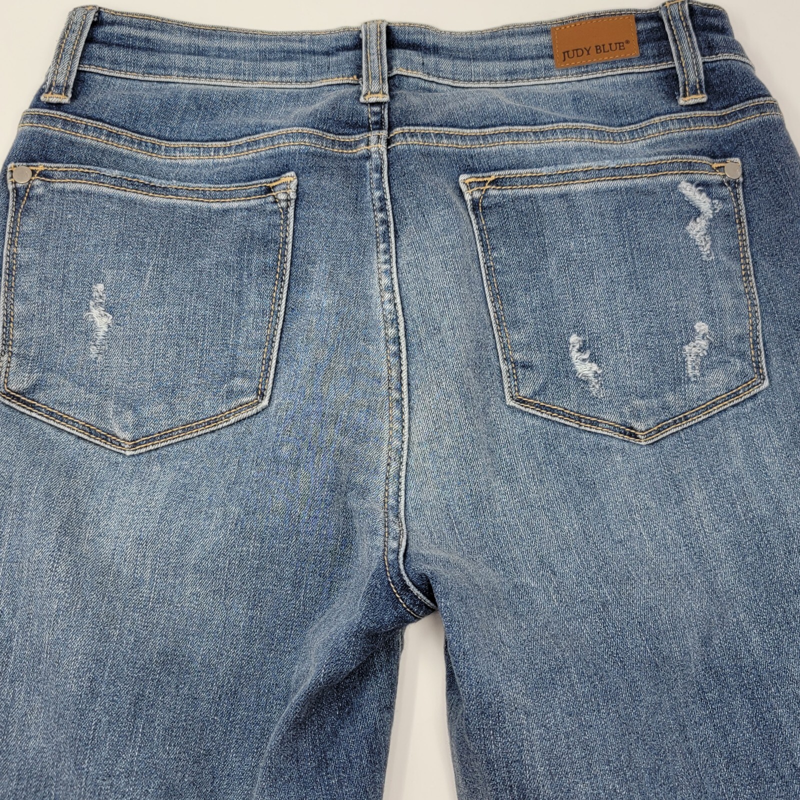 Judy Blue 9 / 29 Destroyed Distressed Skinny Fit Medium Wash Blue Women’s Jeans