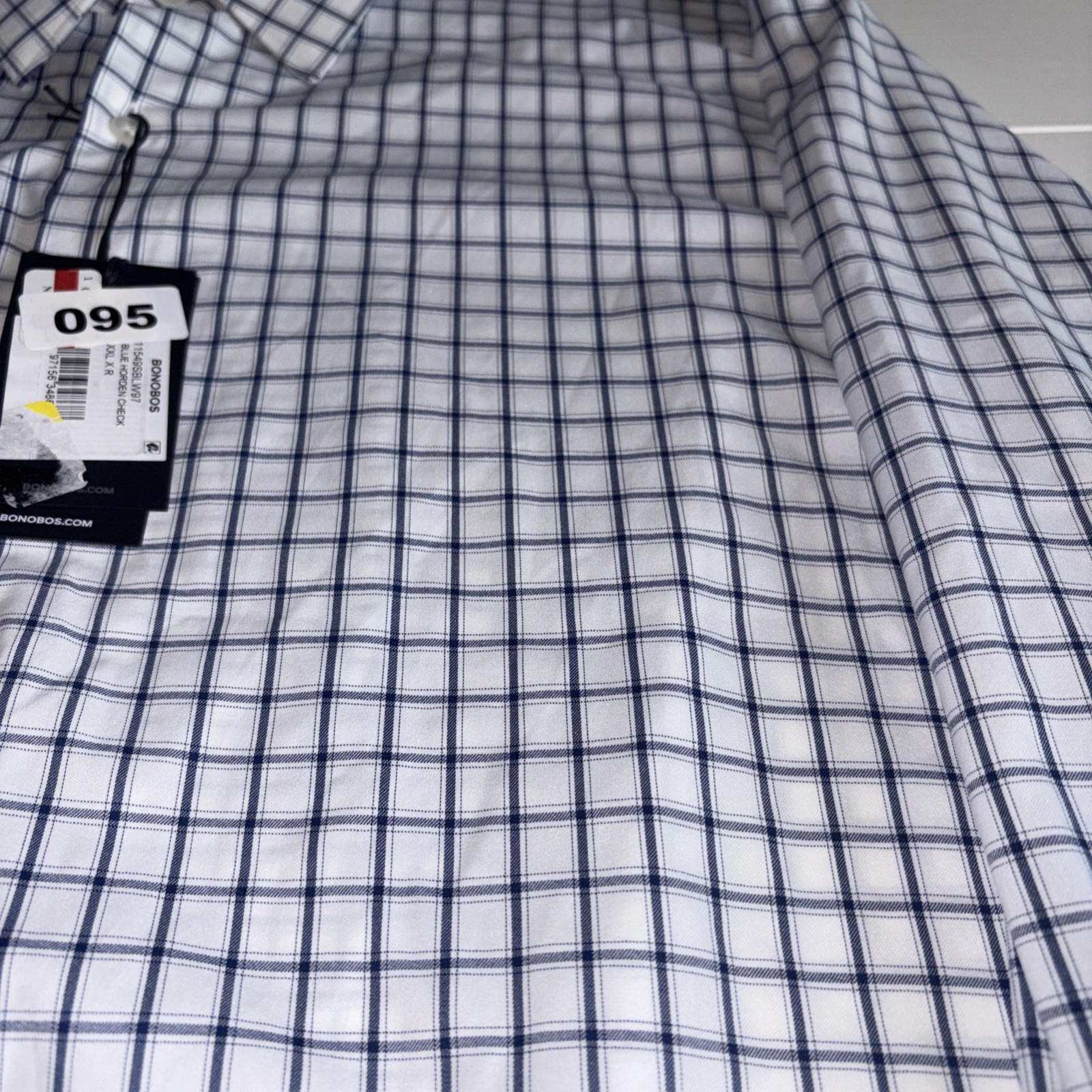 Bonobos Men’s Slim Fit Button-Down Tech Dress Shirt, Blue, Size XXL NWT NEW