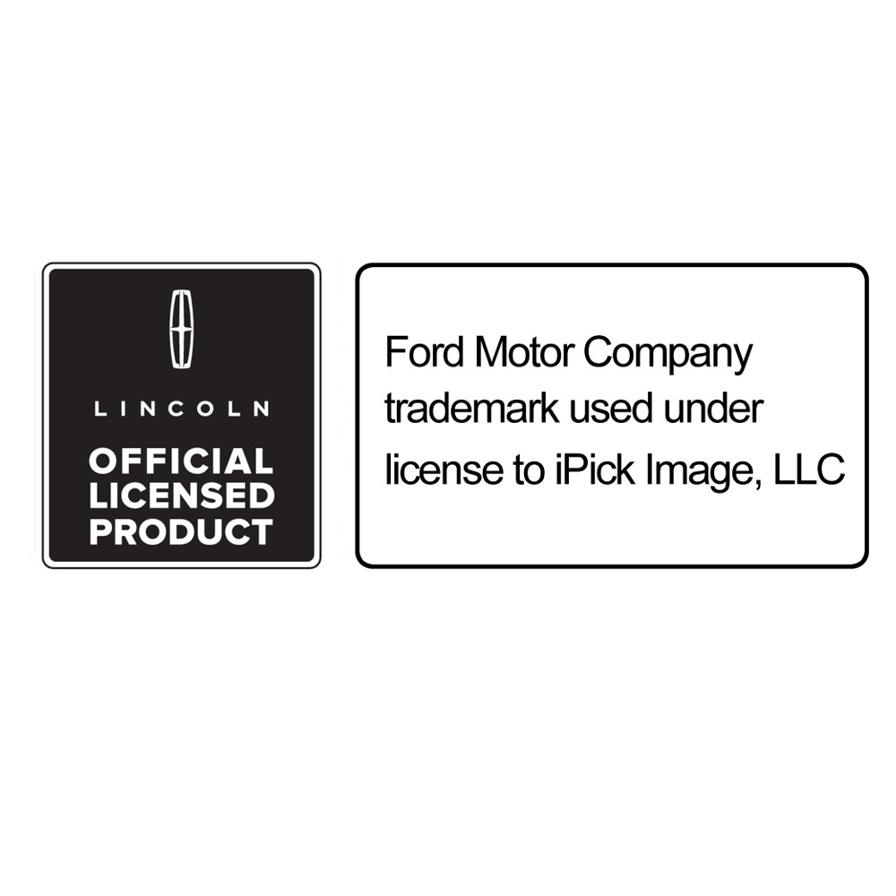 Lincoln Auto Insurance Registration Black PU Leather Document Holder Wallet