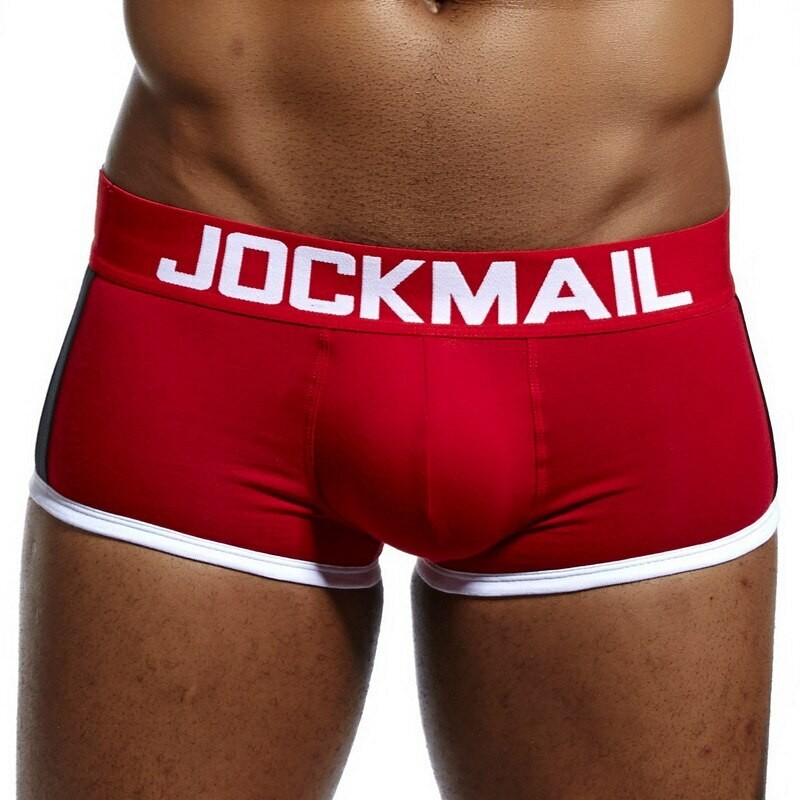 Men’s Sexy Crotchles Underwear Comfort Boxer Briefs Padded Push-up Cup Trunks