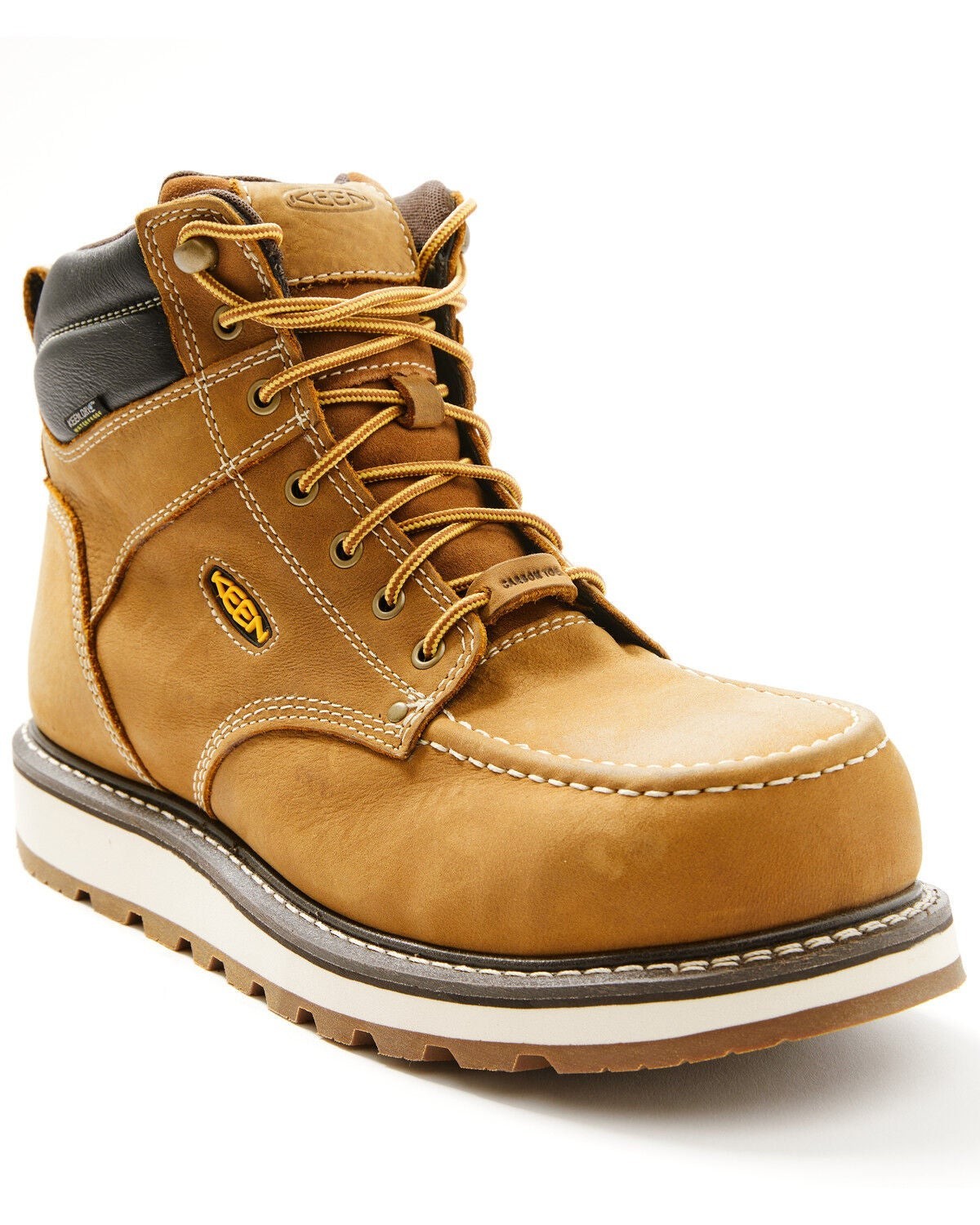 Keen Men’s Cincinnati 6″ Carbon Toe Waterproof Leather Work Boots EH Rated