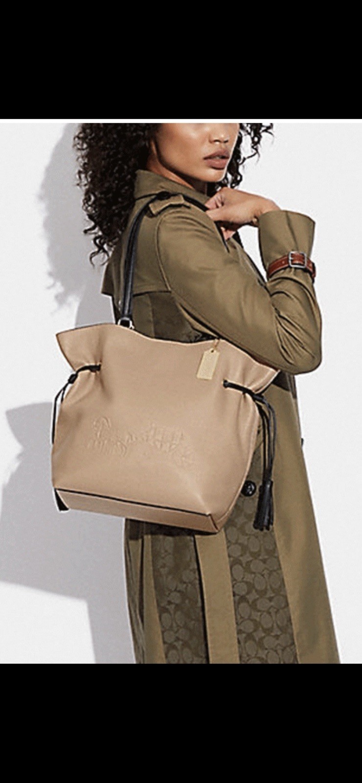 Coach Andy Tote Taupe
