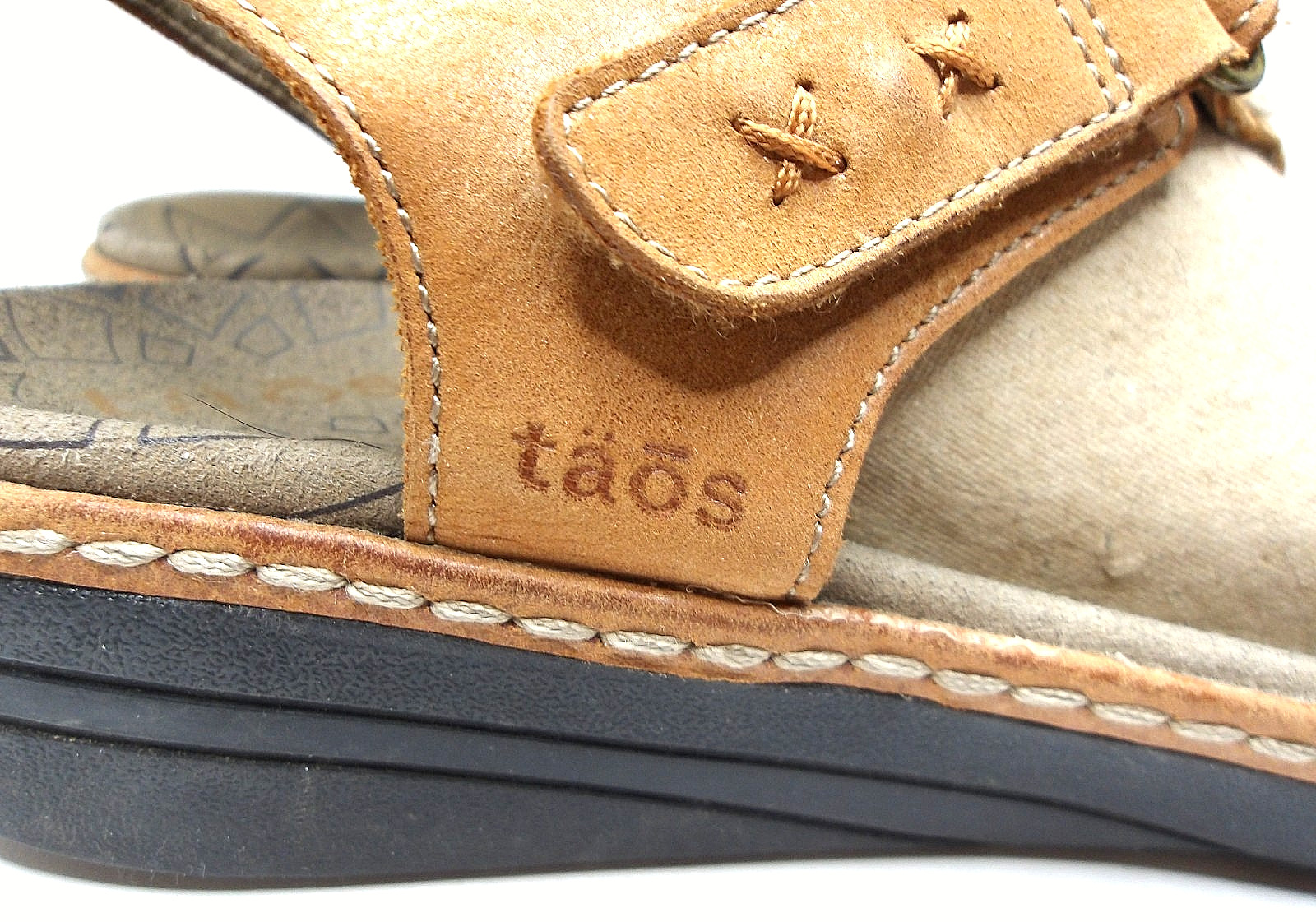 TAOS Zenith Sandals, Leather, Tan, Women’s US 10