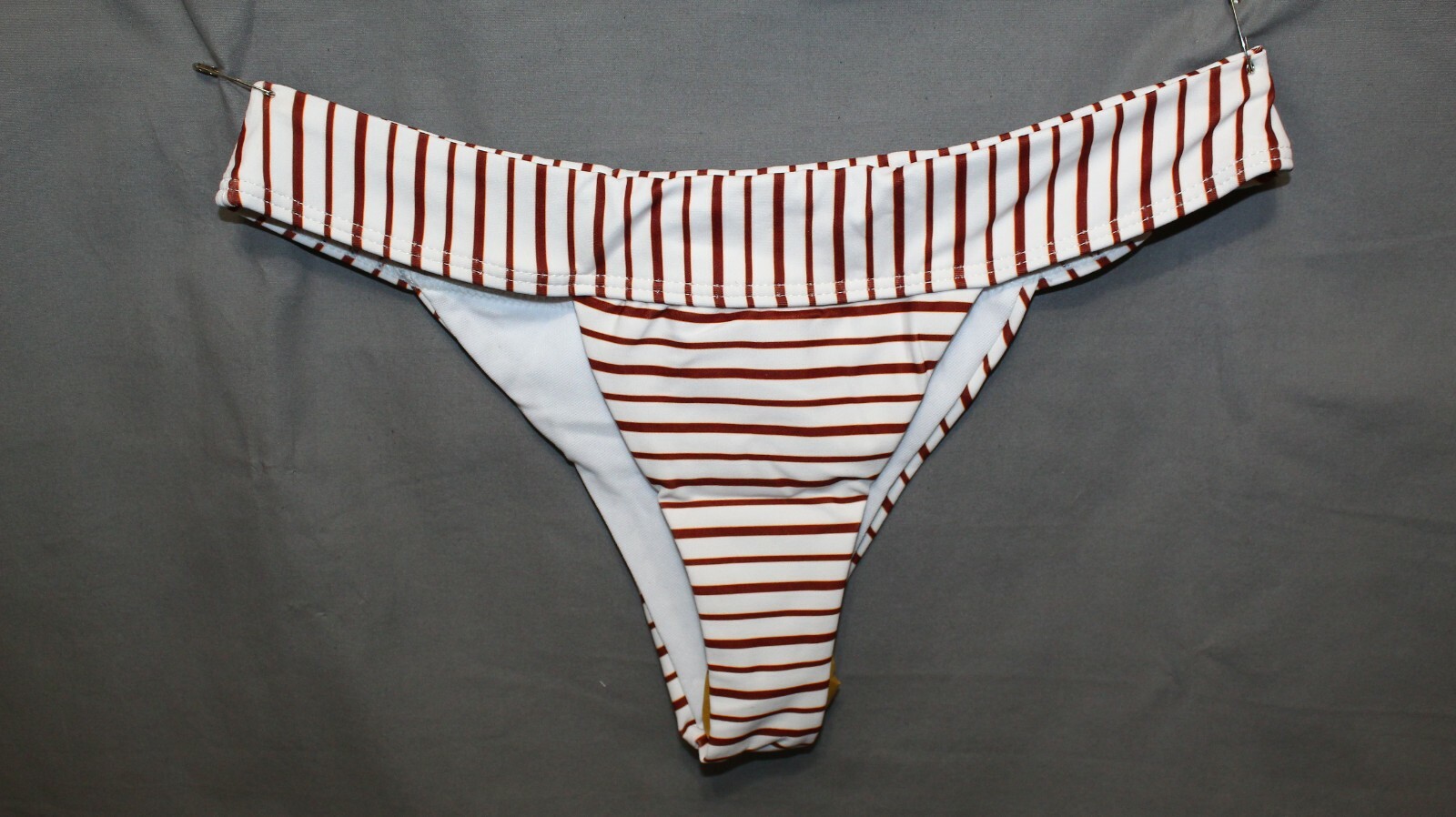 ZAFUL BIKINI womens striped 2 piece 82% Polyamide 18% Elasthane size Small NEW