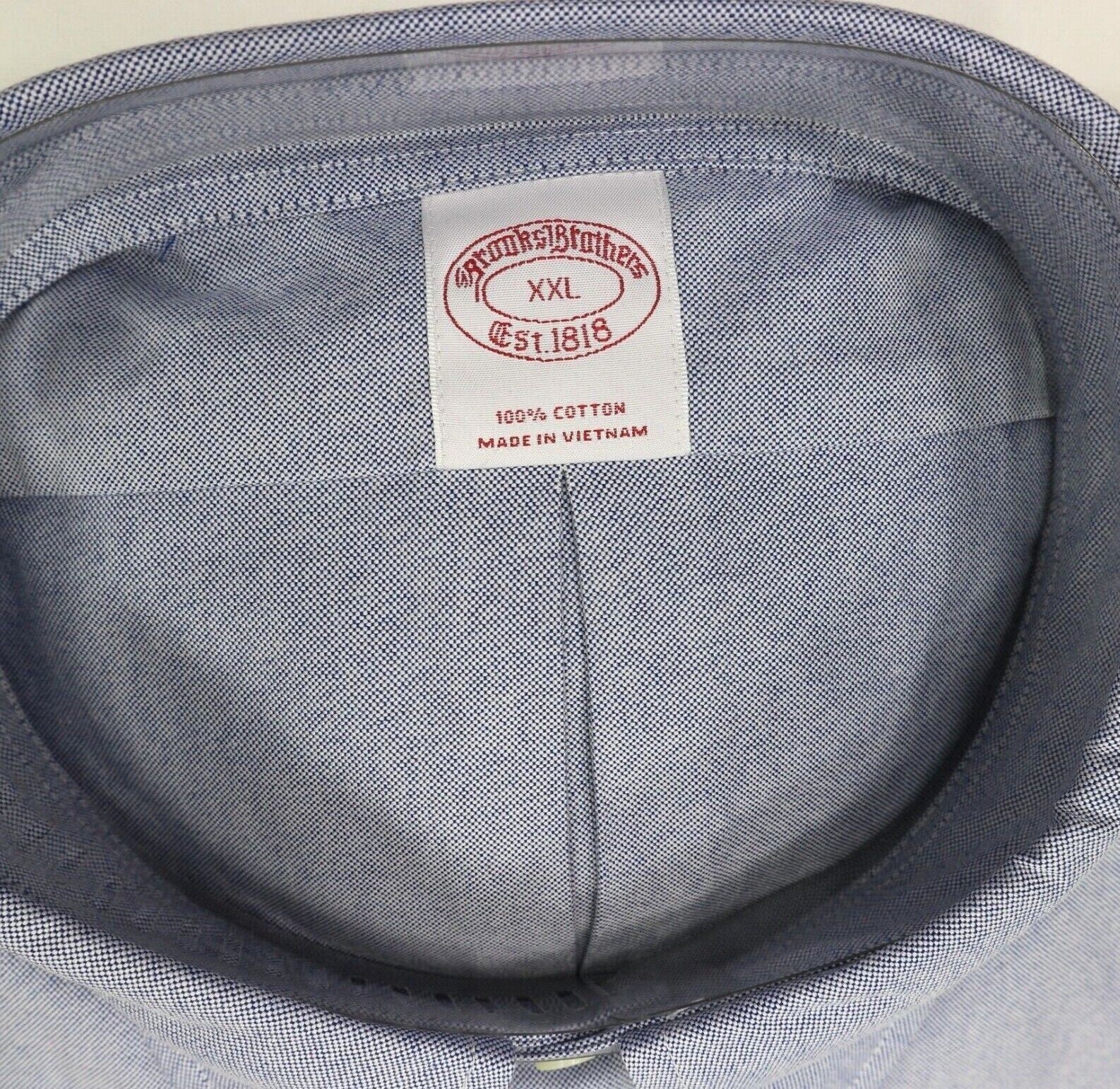 Brooks Brothers Regular The Original Polo Shirt XXL Non-Iron Stretch Light Blue