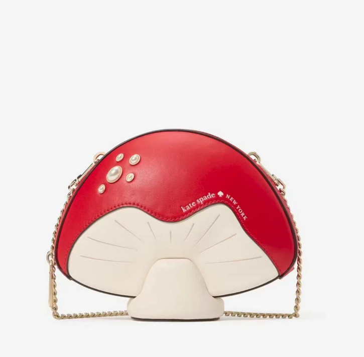 Kate Spade Take a Hike 3D Mushroom Crossbody Purse Chip N Dale – Limited Edition