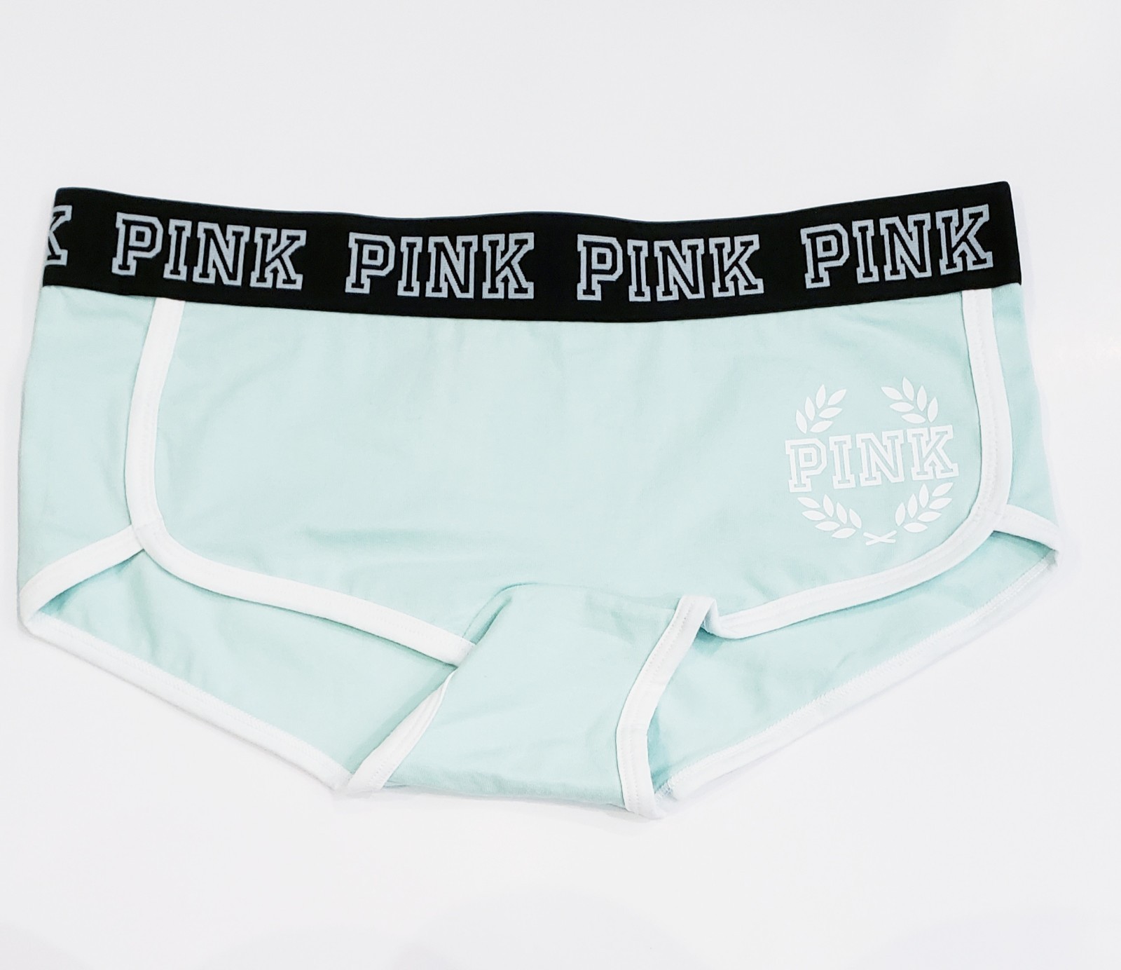 Victoria’s Secret Pink Cotton Logo Waistband Boy Short Low rise. Size M NWT