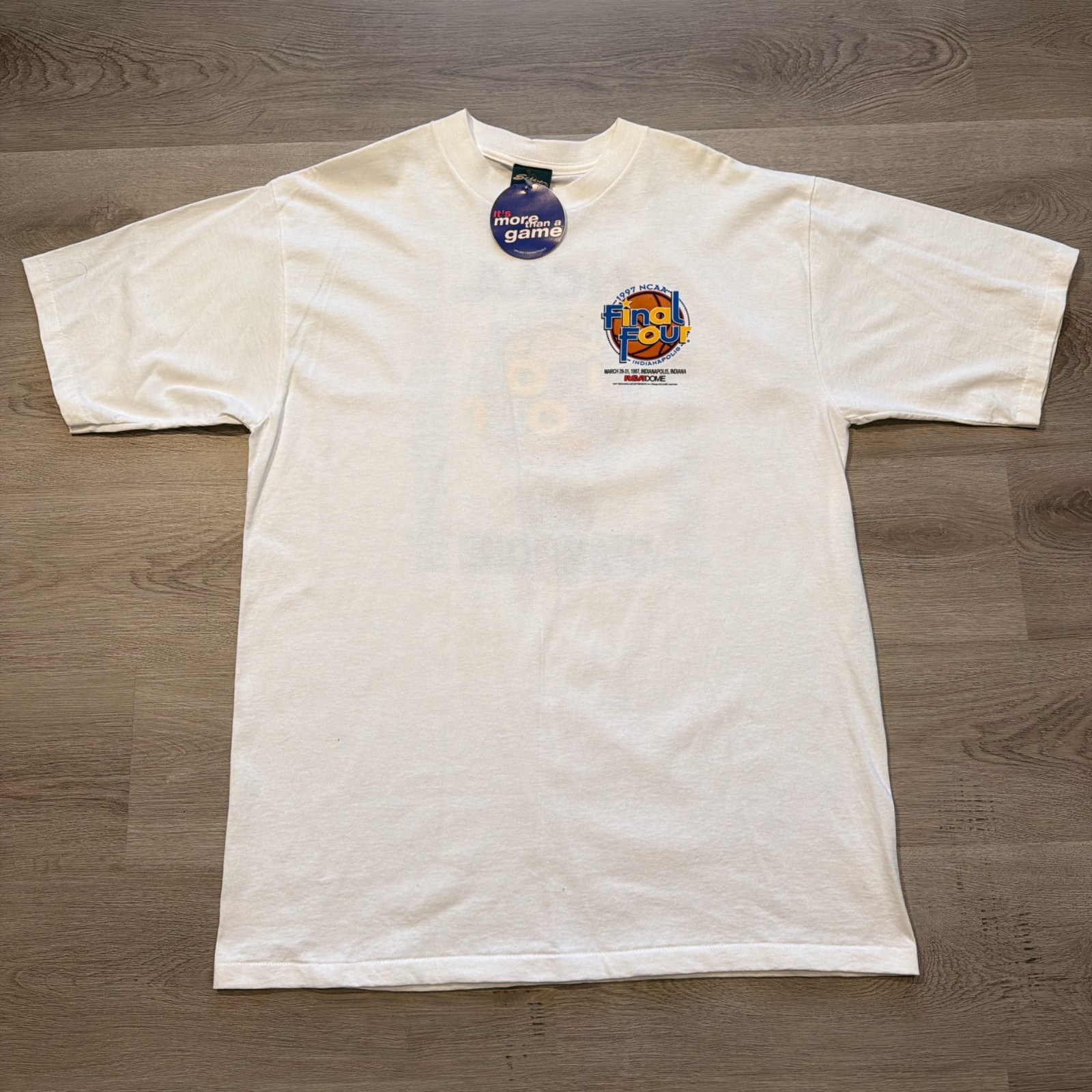 Vintage NWT NCAA 1997 Final Four Basketball T-Shirt USA Single Stitch Sahara XL