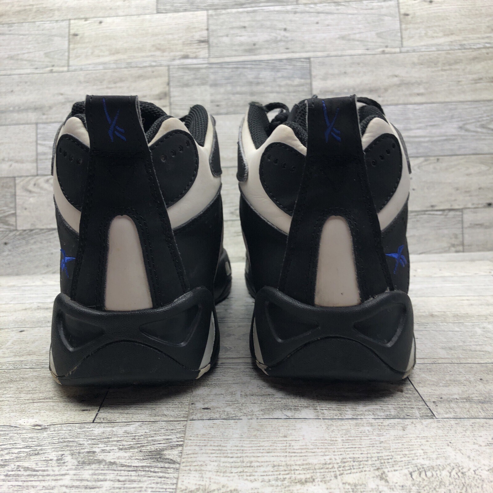 Reebok Kamikaze 1 Mid White Black Blue Size 5 mens