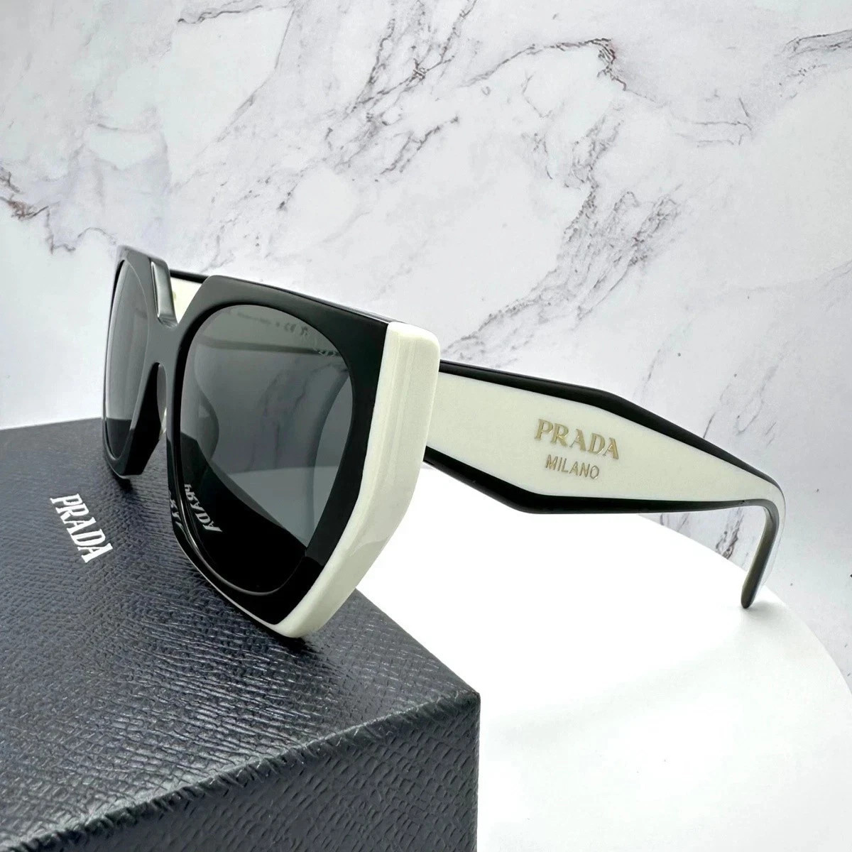 PRADA PR15WS 09Q5S0 54MM Black Talc Dark Grey Women’s Sunglasses