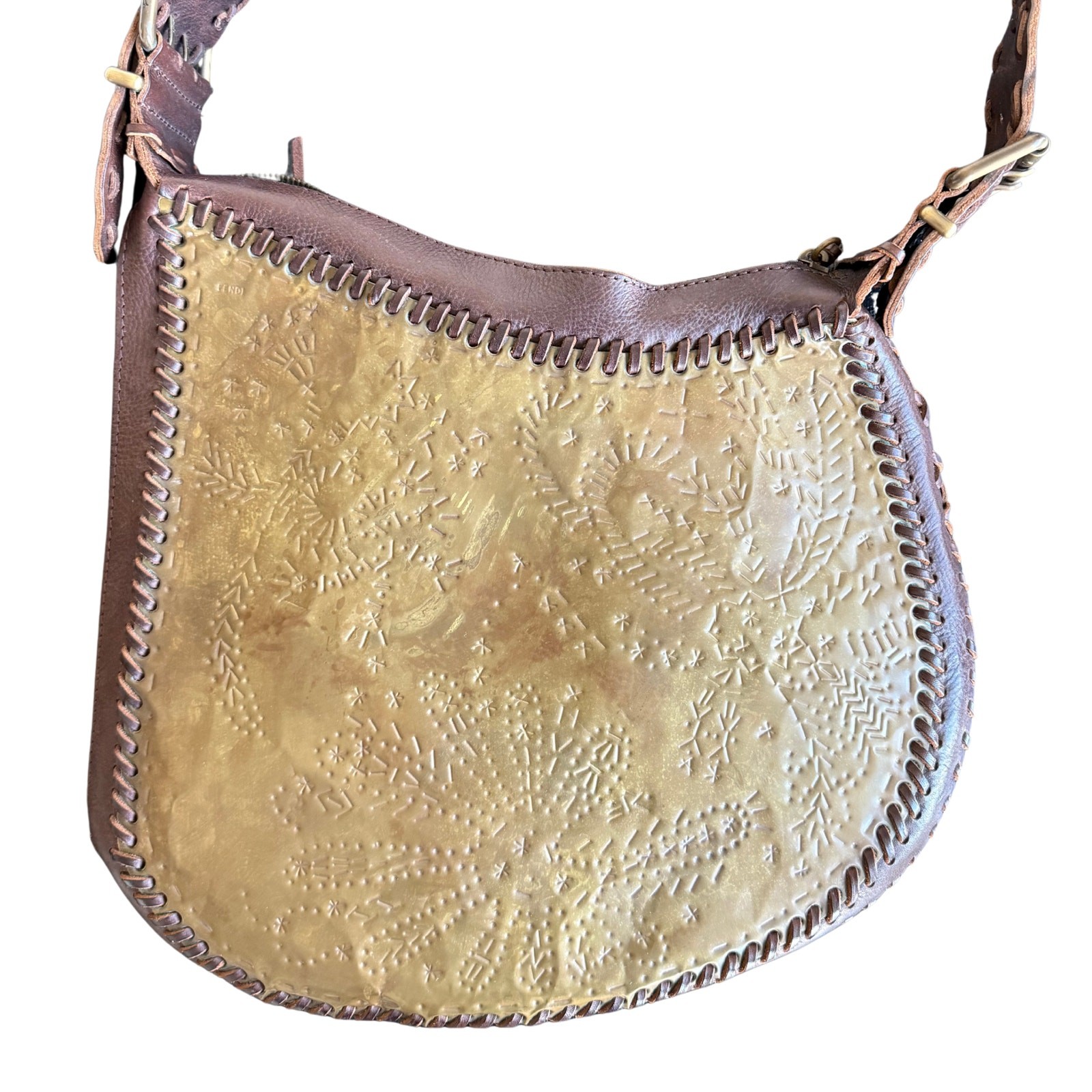Rare Fendi Metal Oyster Bag 2002