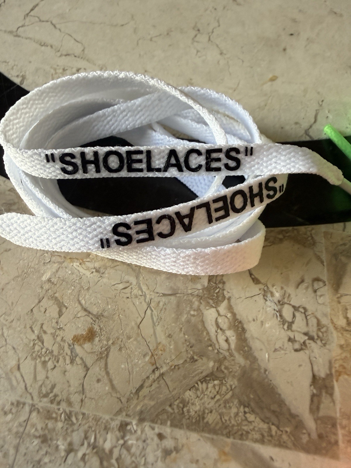 NEW “SHOELACES” Flat Laces Replacement Off-White “The Ten” FREE SHIPPING