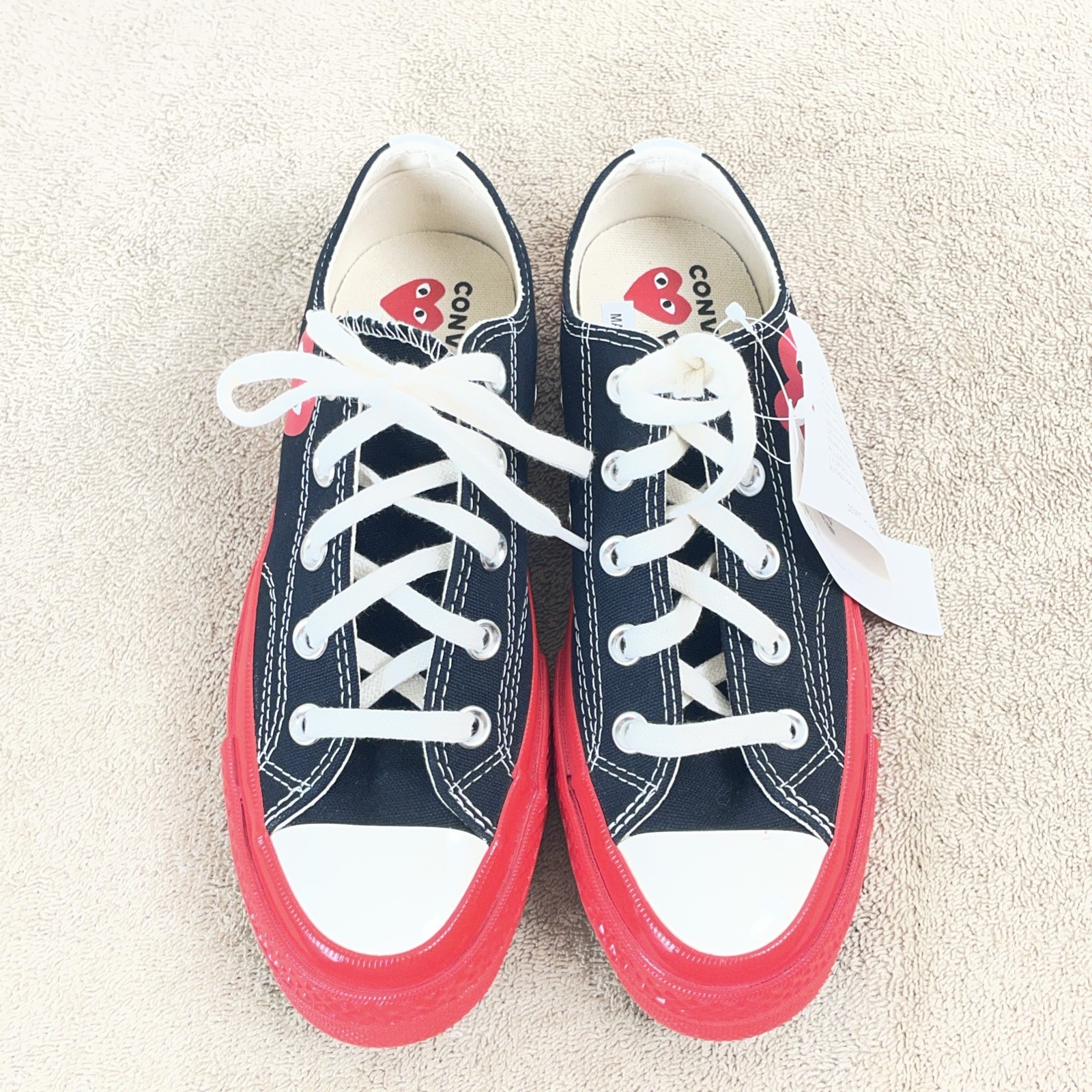 Converse Chuck 70 Play Comme Des Garcons Low Black Sneakers Mens 4 / Womens 6