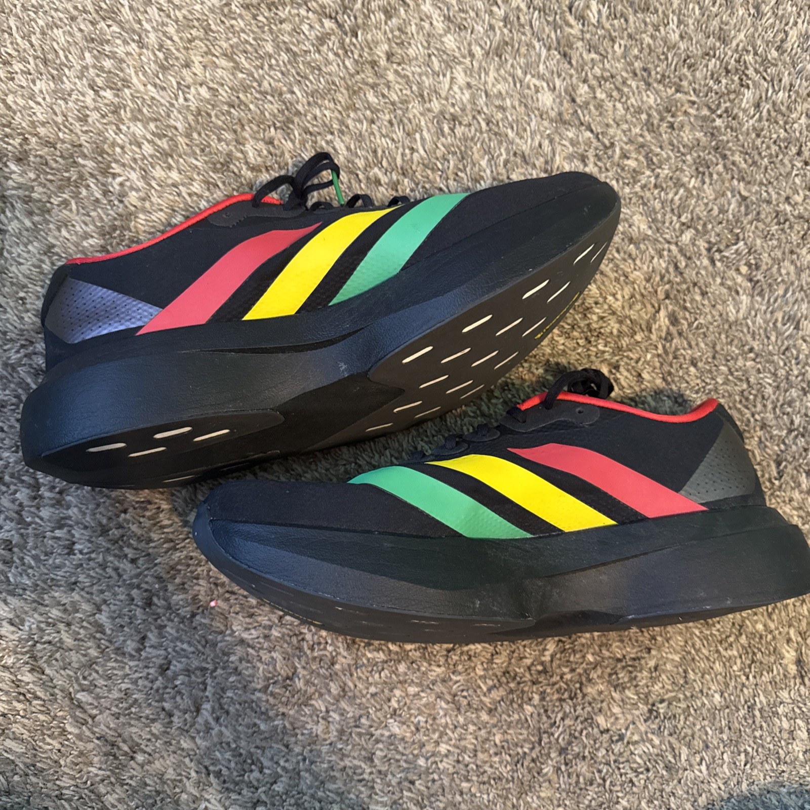 Adidas Adizero Evo SL Bob Marley Black Mens Running KJ6160 NEW Sz 13