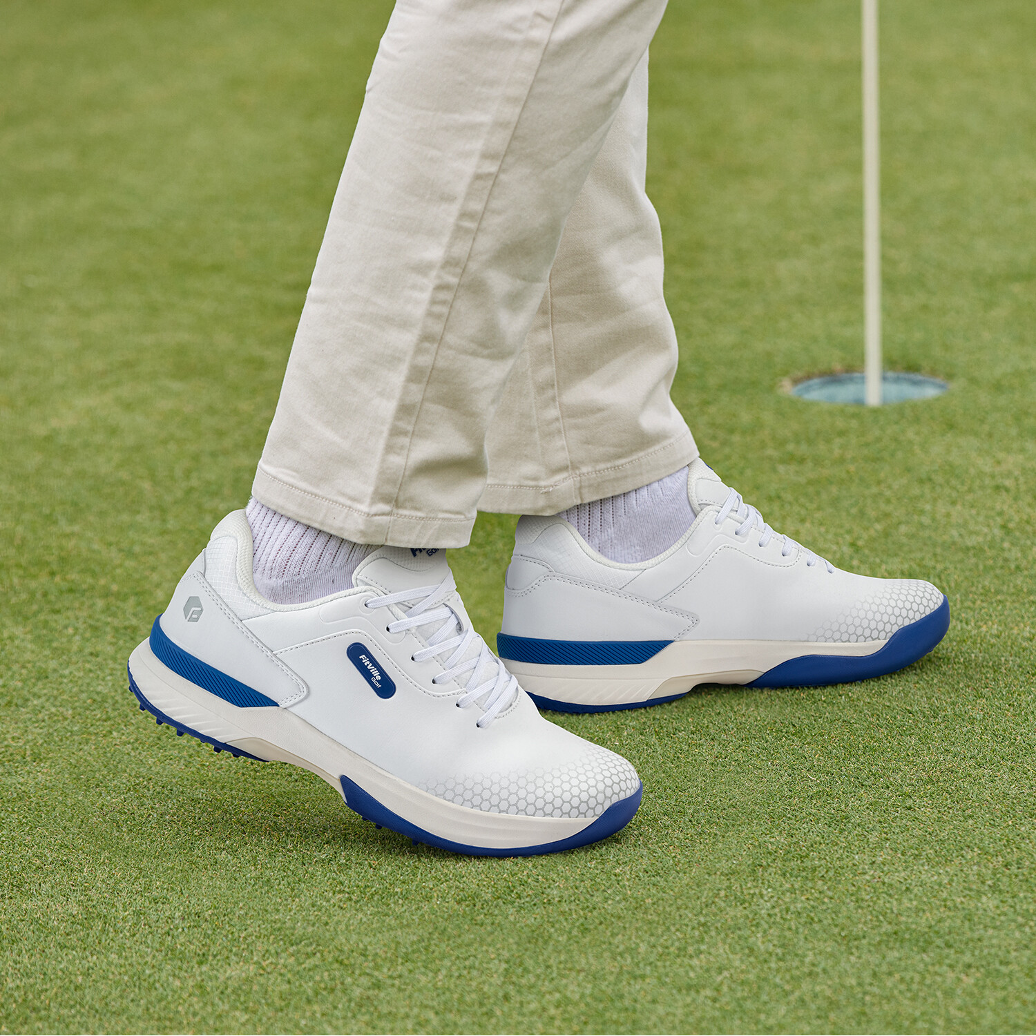FitVille Men Extra Wide Golf Shoes Outdoor Waterproof Spiked Professional 7-14
