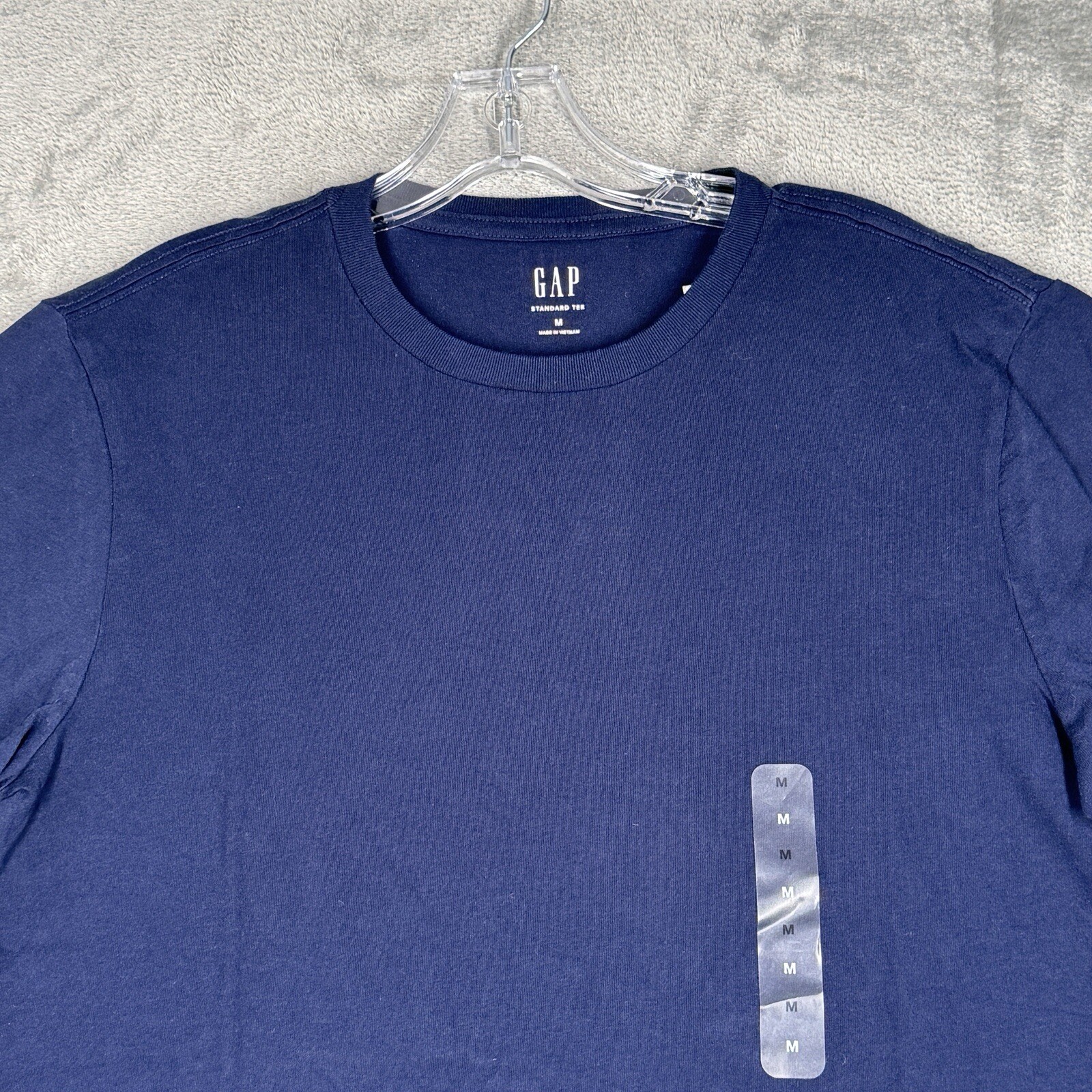 Gap Shirt Mens Medium Blue Cotton Standard Tee Basic Neutral Minimalist Casual