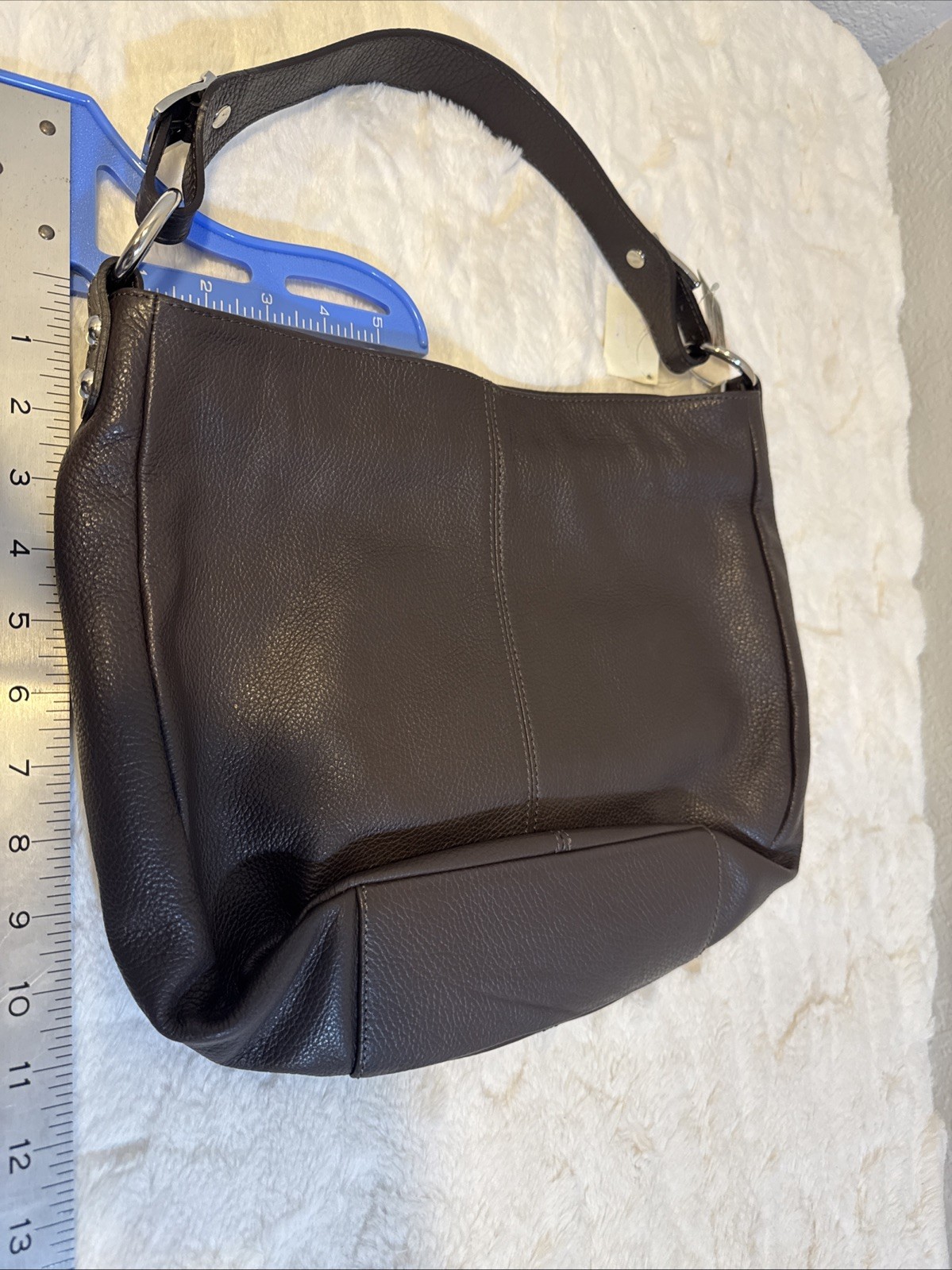 Pelletteria Prevedoni pebble Brown Leather Inner Pocket Shoulder Bag boho