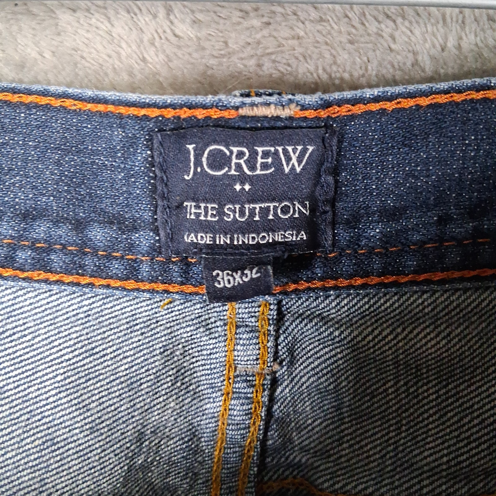 ​J.Crew The Sutton Straight Fit Selvedge Denim Jeans Men’s 36×30 Blue Casual