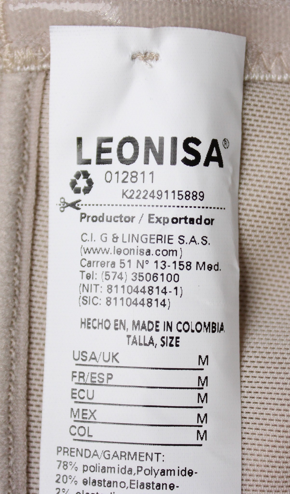 Leonisa Women’s Extra High-Waisted Sheer Bottom Shaper Panty ZG3 Nude Medium NWT