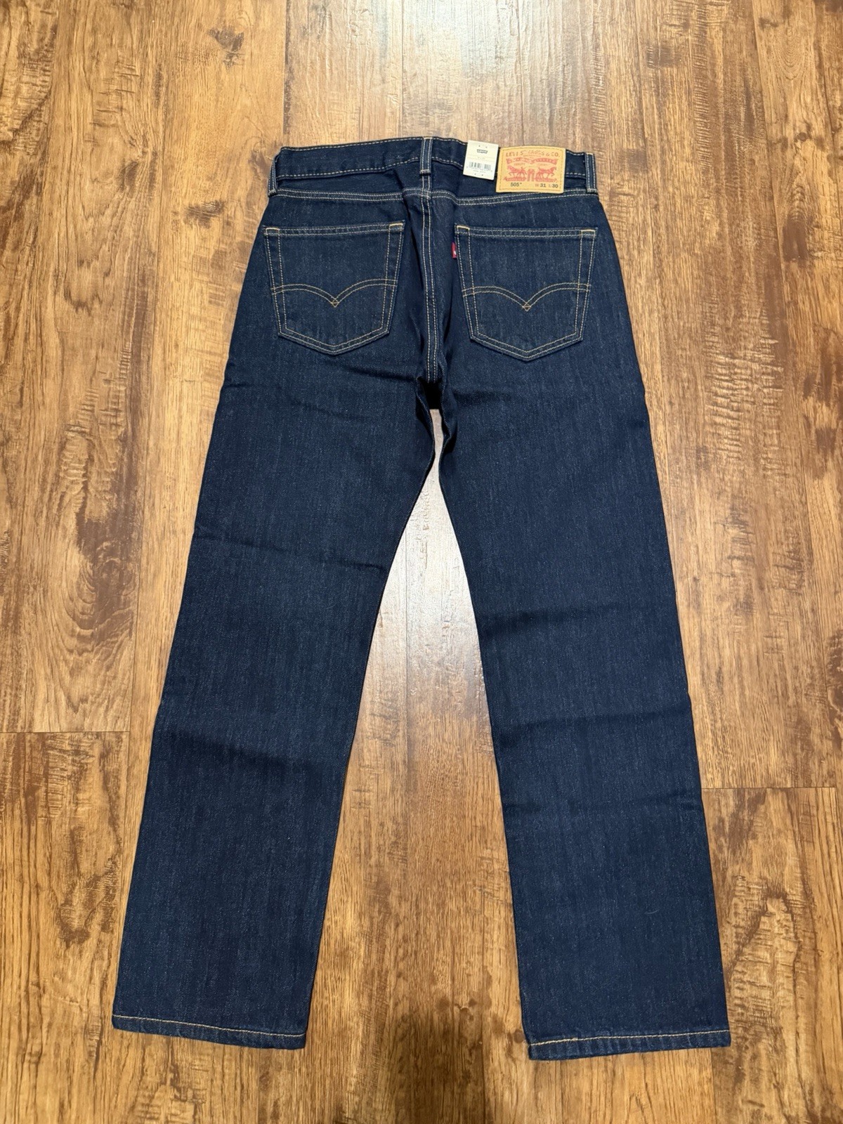 Levi’s Men’s Dark Wash 505 Blue Jeans Size 31×30 Regular Fit NWT (F658)