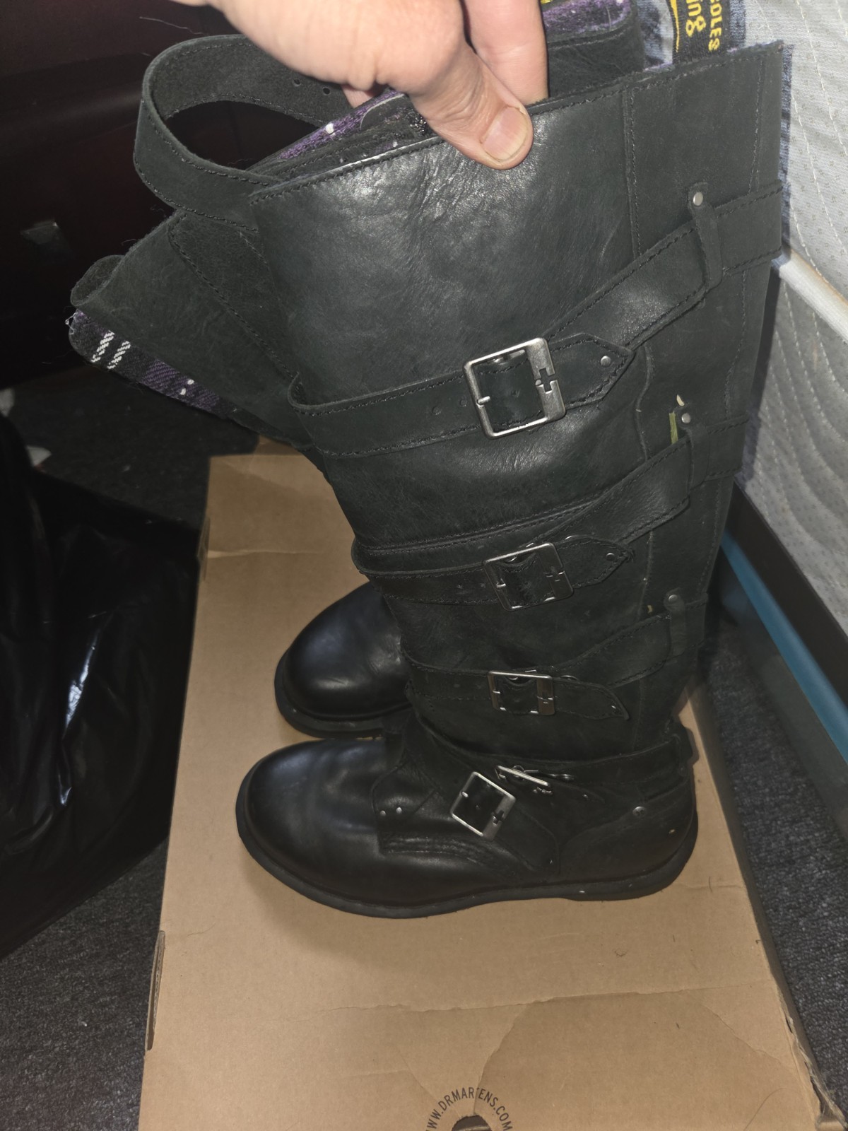 Dr Martens Phina Woman’s Leather, Size 8, Coveted Walking Dead Boots, Holy Grail